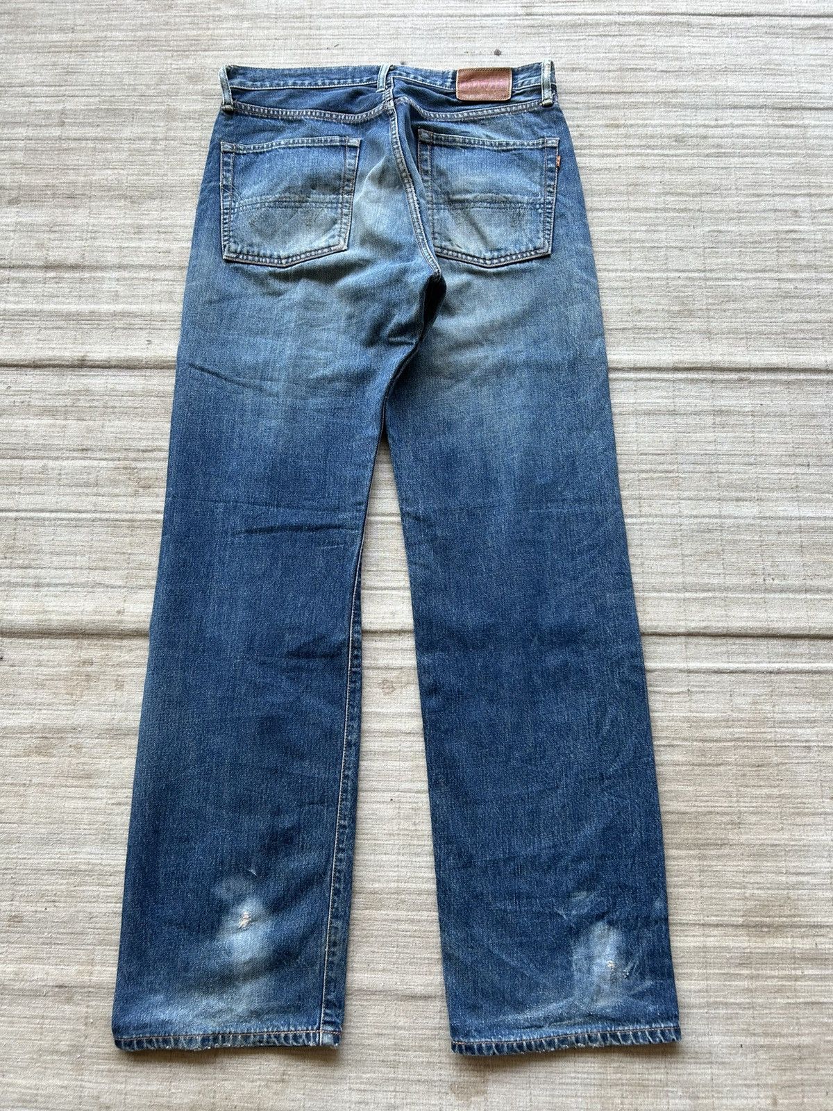 Edwin × Japanese Brand Vintage Edwin Selvedge Distressed Denim Size US 33 - 6 Thumbnail