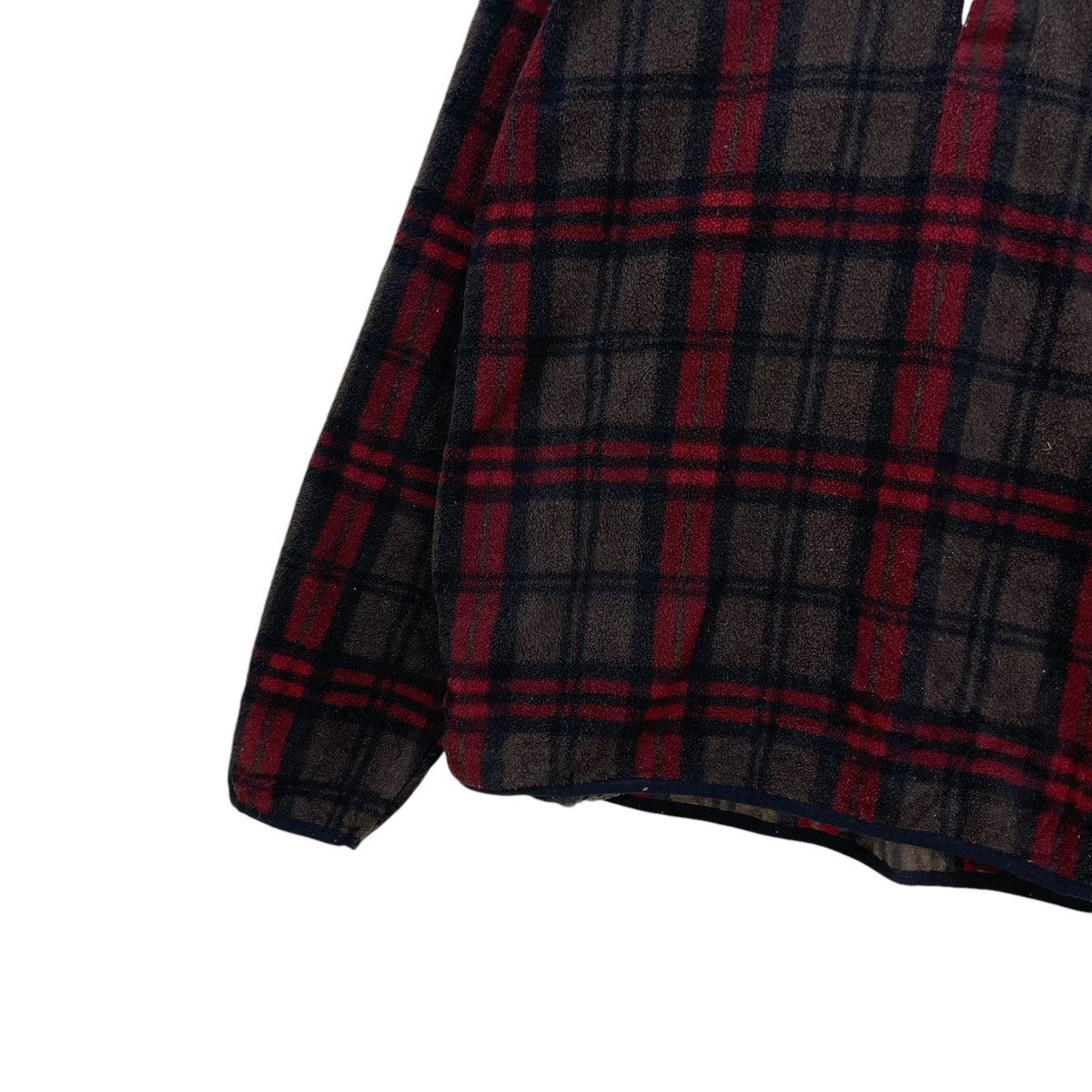 Chaps 💥Vintage Chaps Half Snap Button Fleece Checked Jacket Size US M / EU 48-50 / 2 - 4 Thumbnail