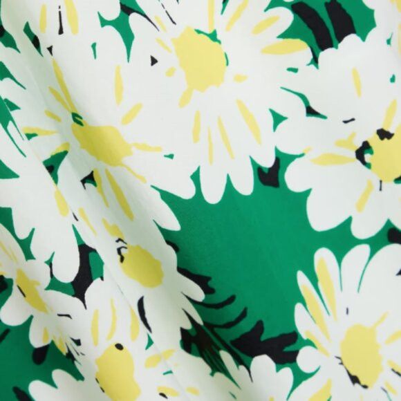 Diane von Furstenberg Majorie twisted floral print cotton poplin midi dress Size L / US 10 / IT 46 - 2 Thumbnail