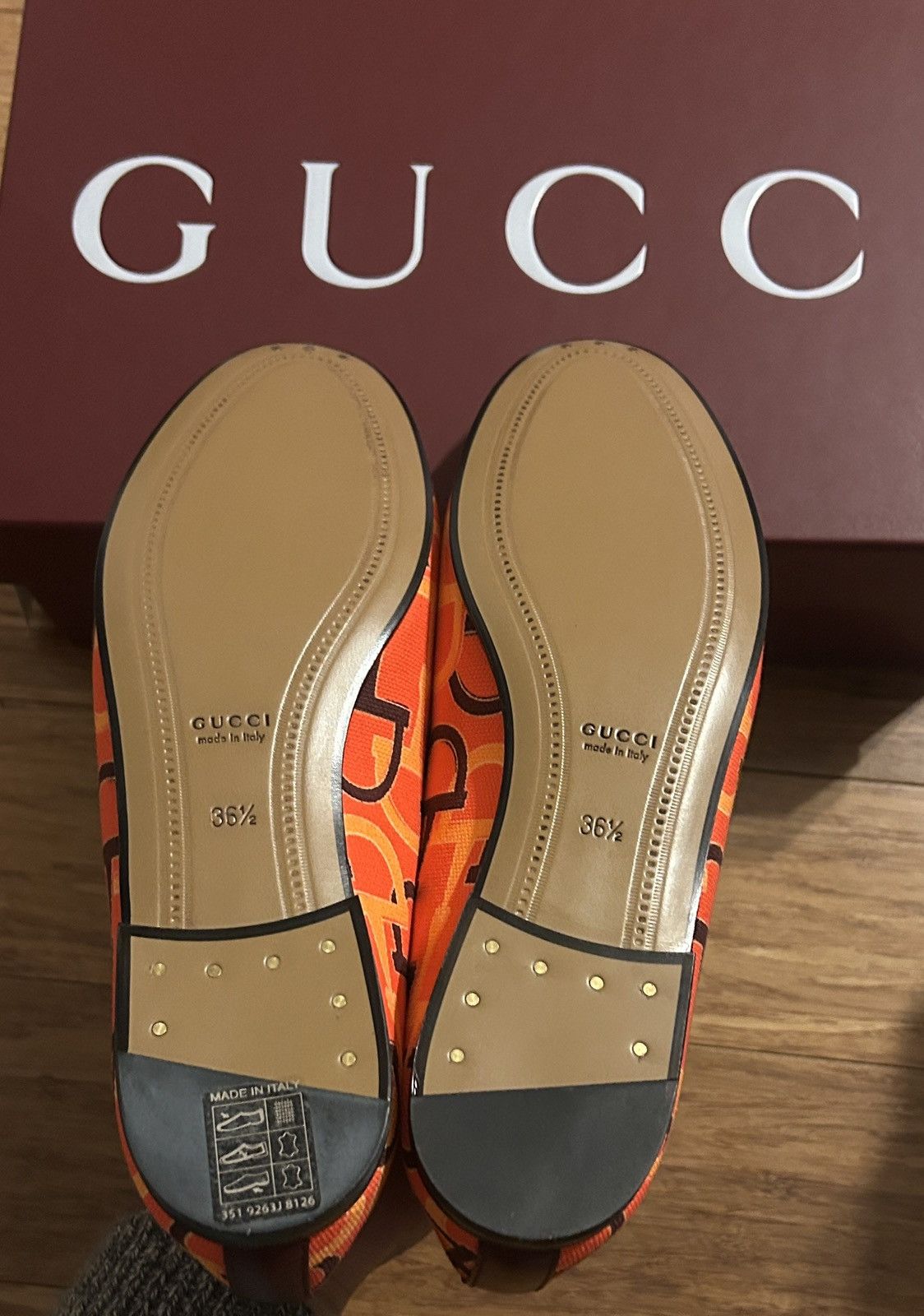 Gucci Gucci Jordaan Casual Shoes Loafer Orange 431467 size 36.5 Size US 6.5 / IT 36.5 - 6 Thumbnail