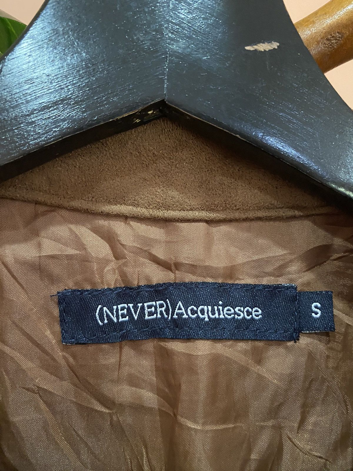 Japanese Brand NEVER Acquiesce Brown Suede Biker Jacket Faux Suede Moto Size US S / EU 44-46 / 1 - 4 Thumbnail