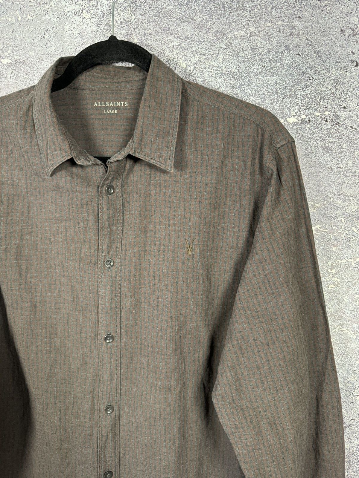 Allsaints Allsaints Quarry LS Shirt Brown Check Men’s Oldmoney Large Size US L / EU 52-54 / 3 - 4 Thumbnail