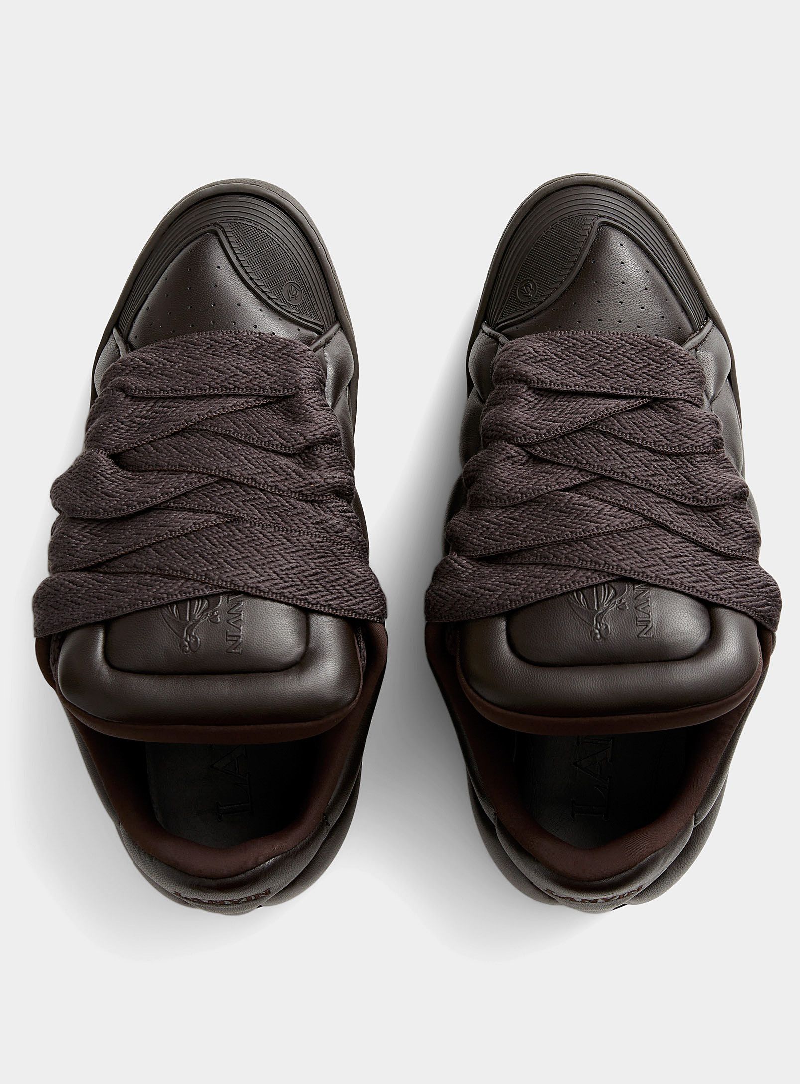 Lanvin BNWT AW23 LANVIN CURB XL LOW TOP SNEAKERS CACAO 40 Size US 7 / EU 40 - 11 Thumbnail