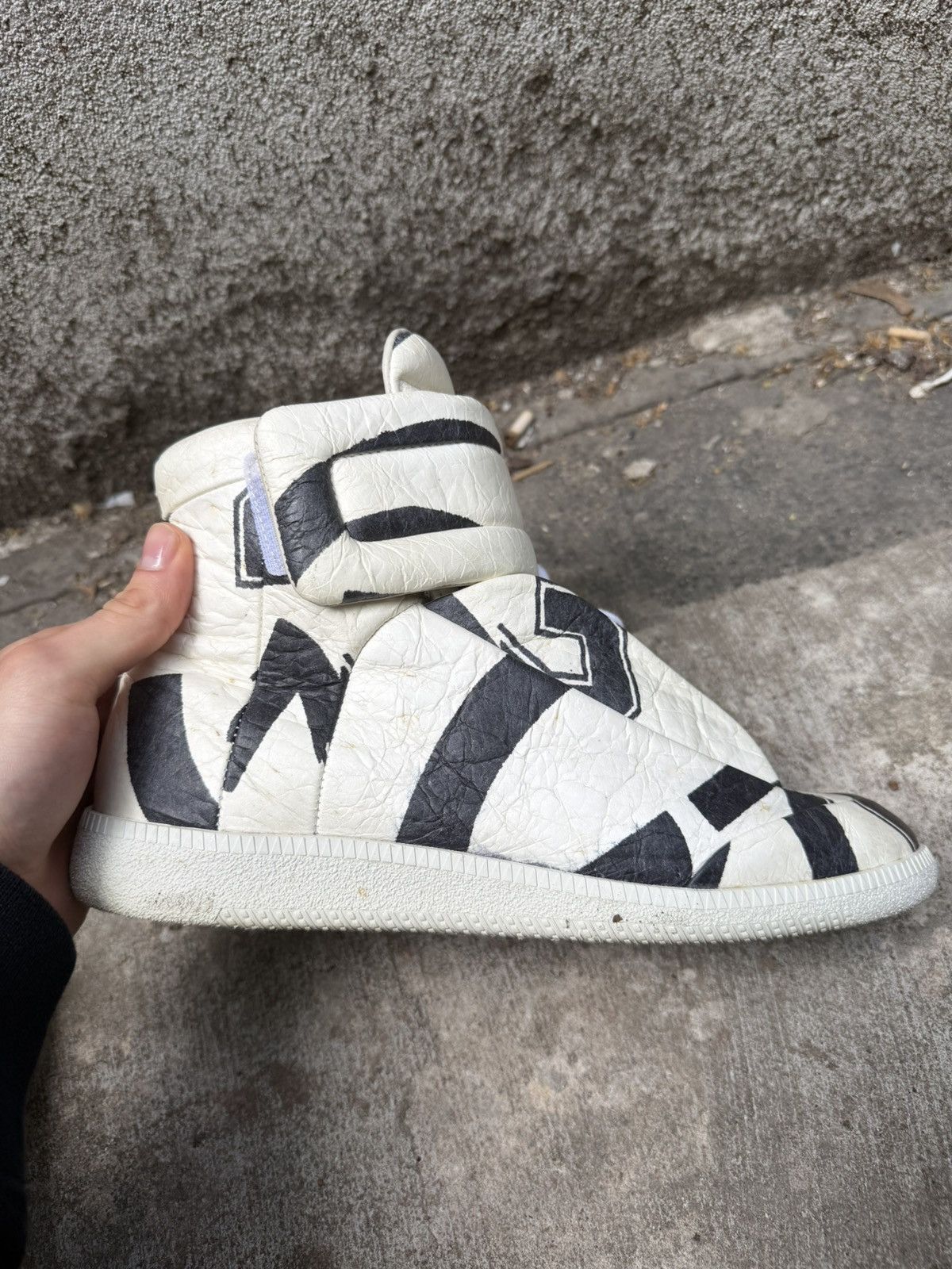 Maison Margiela FW15 Maison Margiela Crinkled Numerical Future High Tops Size US 8 / EU 41 - 12 Thumbnail
