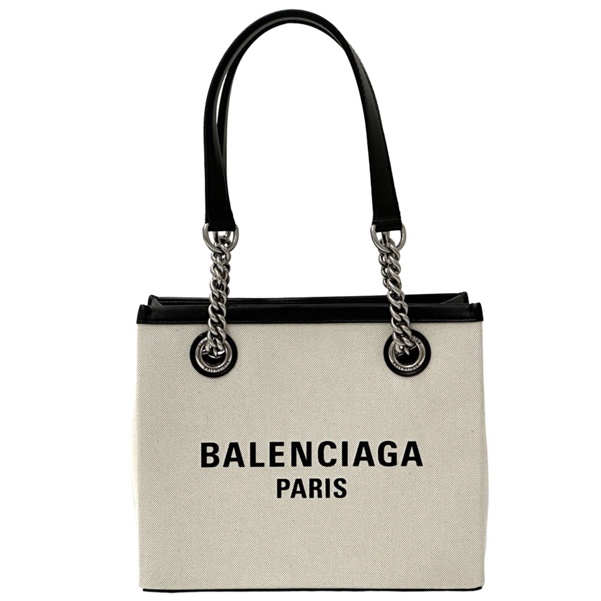 Balenciaga Balenciaga handbag for women and men, brand name tote bag, canvas, duty-free, chain natural black, shoulder handbag. Size ONE SIZE - 1 Thumbnail