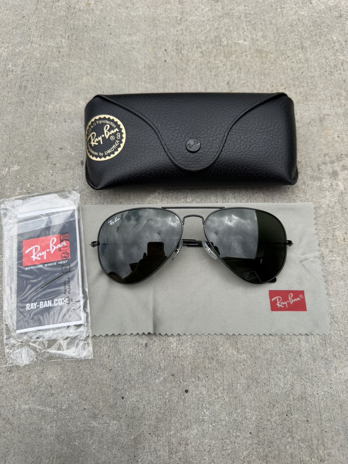 Ray-Ban レイバン CARAVAN L0227 XPBJ ケース付き RayBan Bausch & Lomb USA Ray-Ban Caravan Aviator 58-16 L0227 G-15