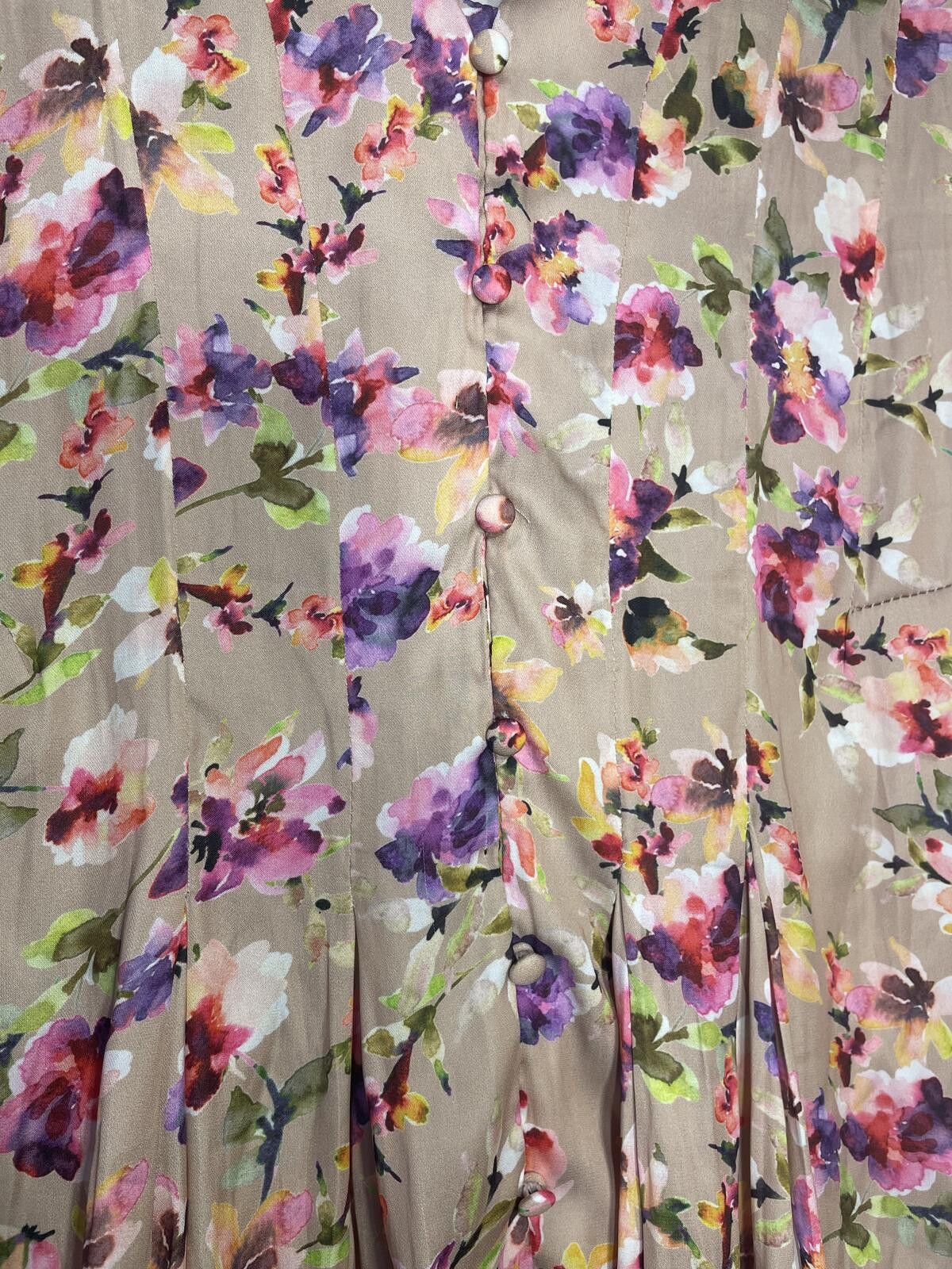 dylan Anthropologie Dolan Mitzi Floral Pleated Blouse XS Garden Size XS / US 0-2 / IT 36-38 - 5 Thumbnail