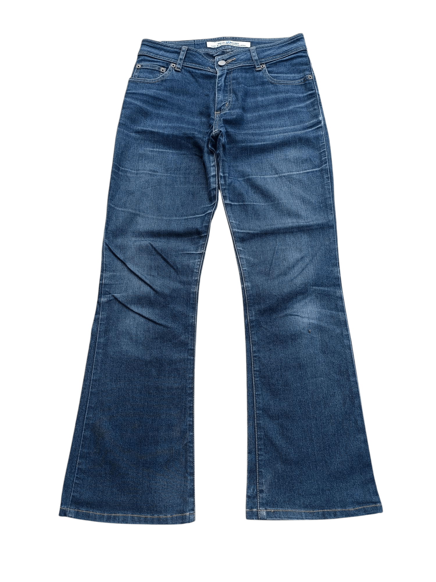 American Apparel × American Edition RETRO FLARED OO-LA-LA-SASSON WIDE LEG DENIM E237 Size US 28 / EU 44 - 3 Thumbnail