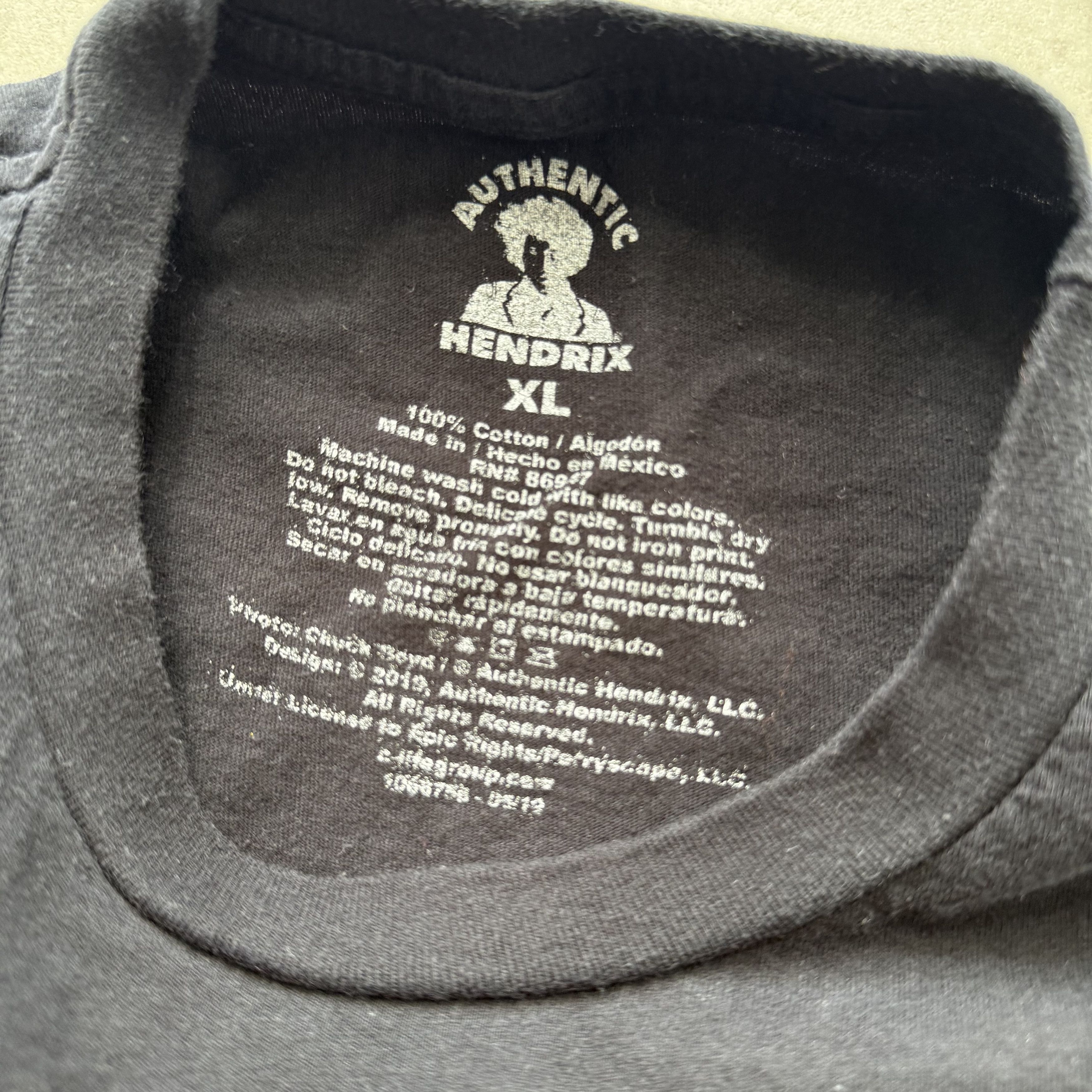 Jimi Hendrix Jimi Hendrix T Shirt Size US XL / EU 56 / 4 - 4 Thumbnail