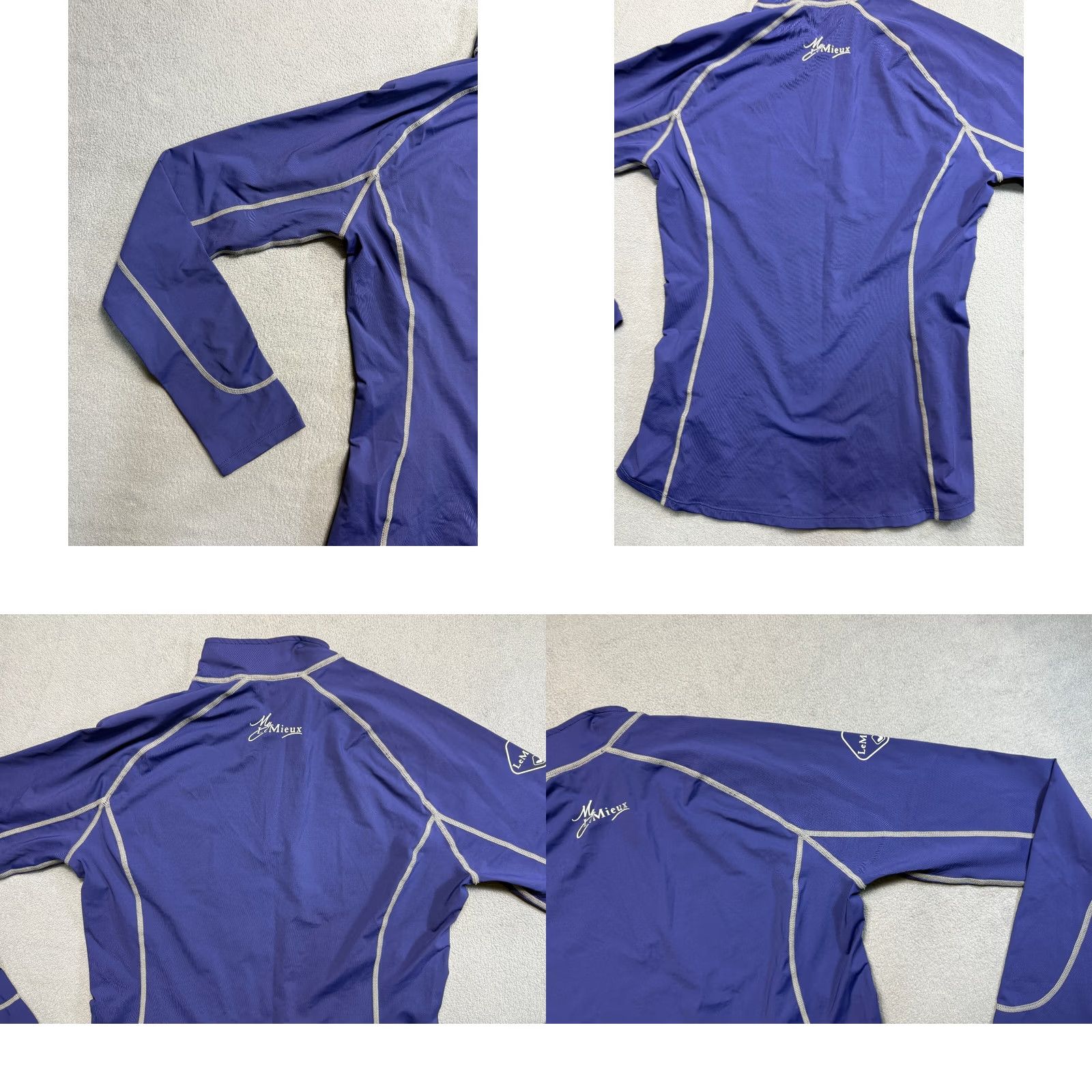 Vintage LeMieux purple riding training top womens XL 1/4 Zip Shirt Adult XL Purple Riding 1/4 Zip LeMieux Women Size XL / US 12-14 / IT 48-50 - 9 Thumbnail