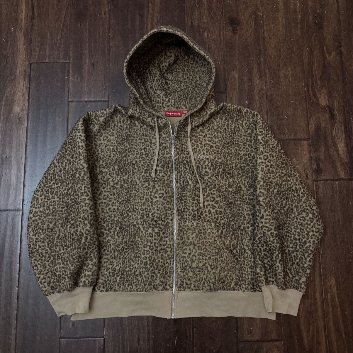 Supreme Supreme leopard print thermal zip up | Grailed