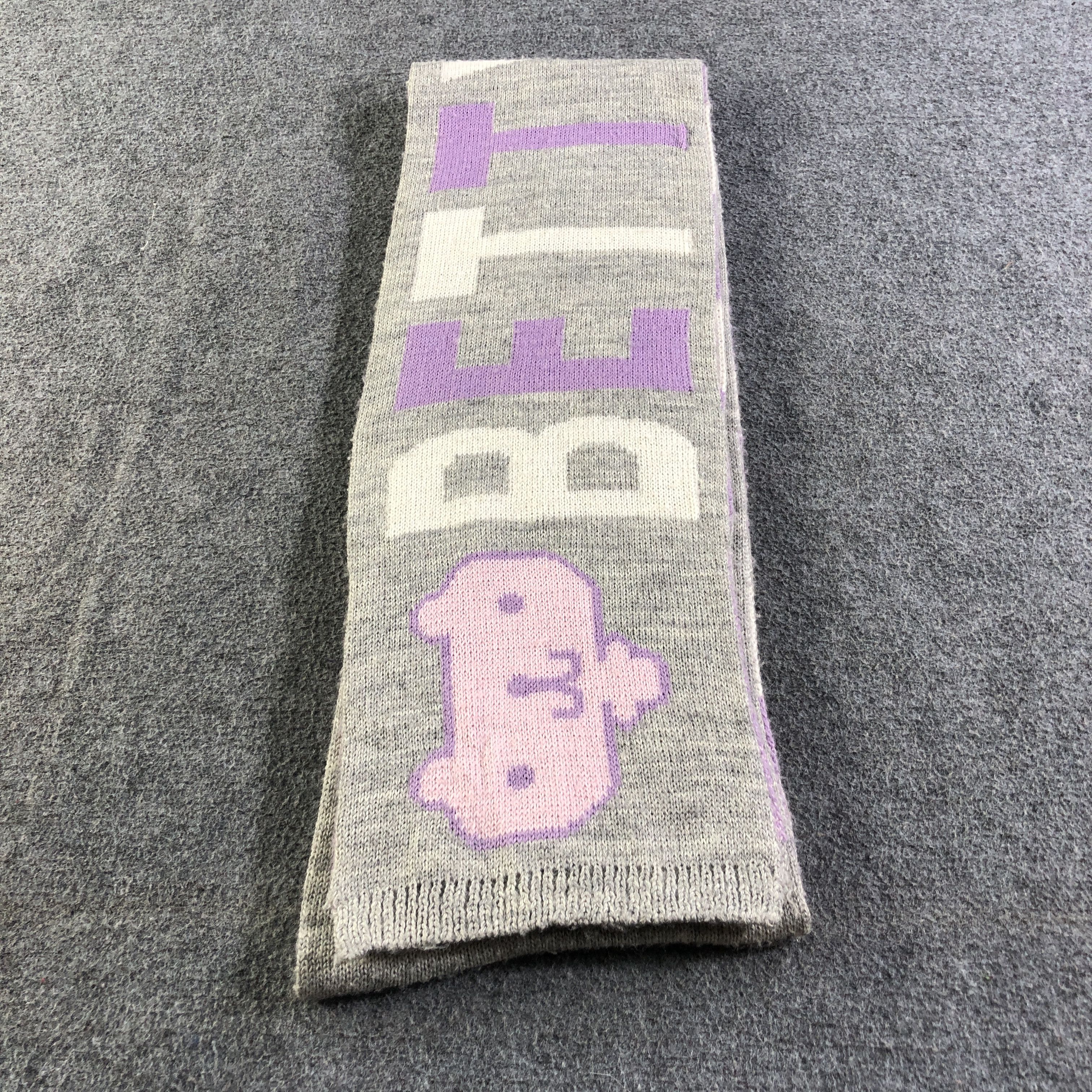 Japanese Brand Betty's Blue Shinji Abe Wool Scarf Muffler V2807 Size ONE SIZE - 3 Thumbnail