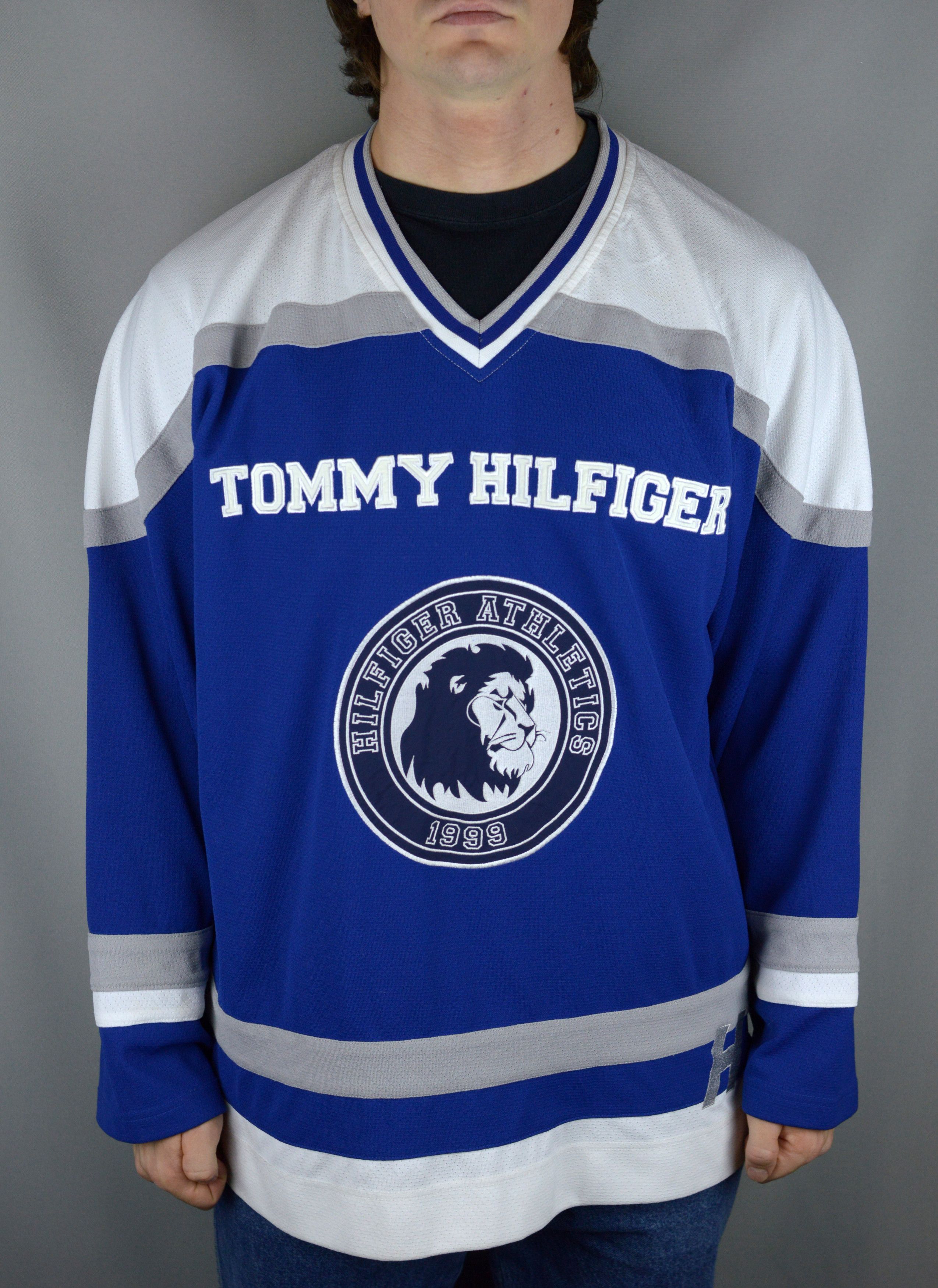 Tommy Hilfiger × Vintage Vintage Tommy Hilfiger 1999 Hilfiger Athletics jersey Size US L / EU 52-54 / 3 - 1 Thumbnail