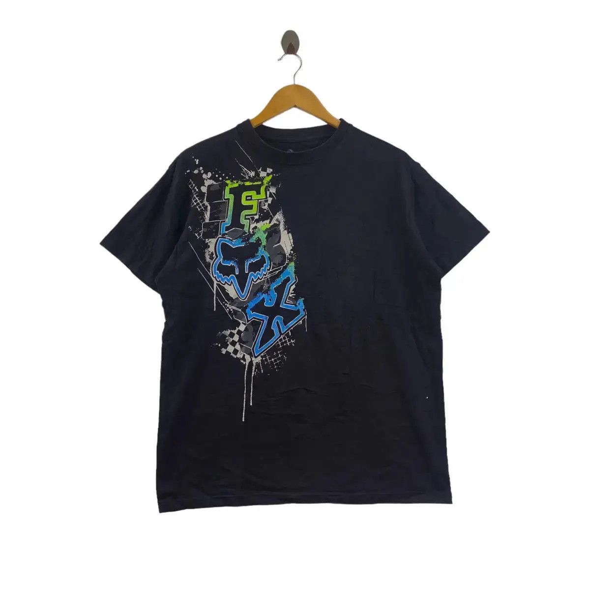 Fox Racing × Vintage Vintage FOX RACING TEAM Motocross Mountainbiking Tee Shirt Size US XL / EU 56 / 4 - 1 Thumbnail