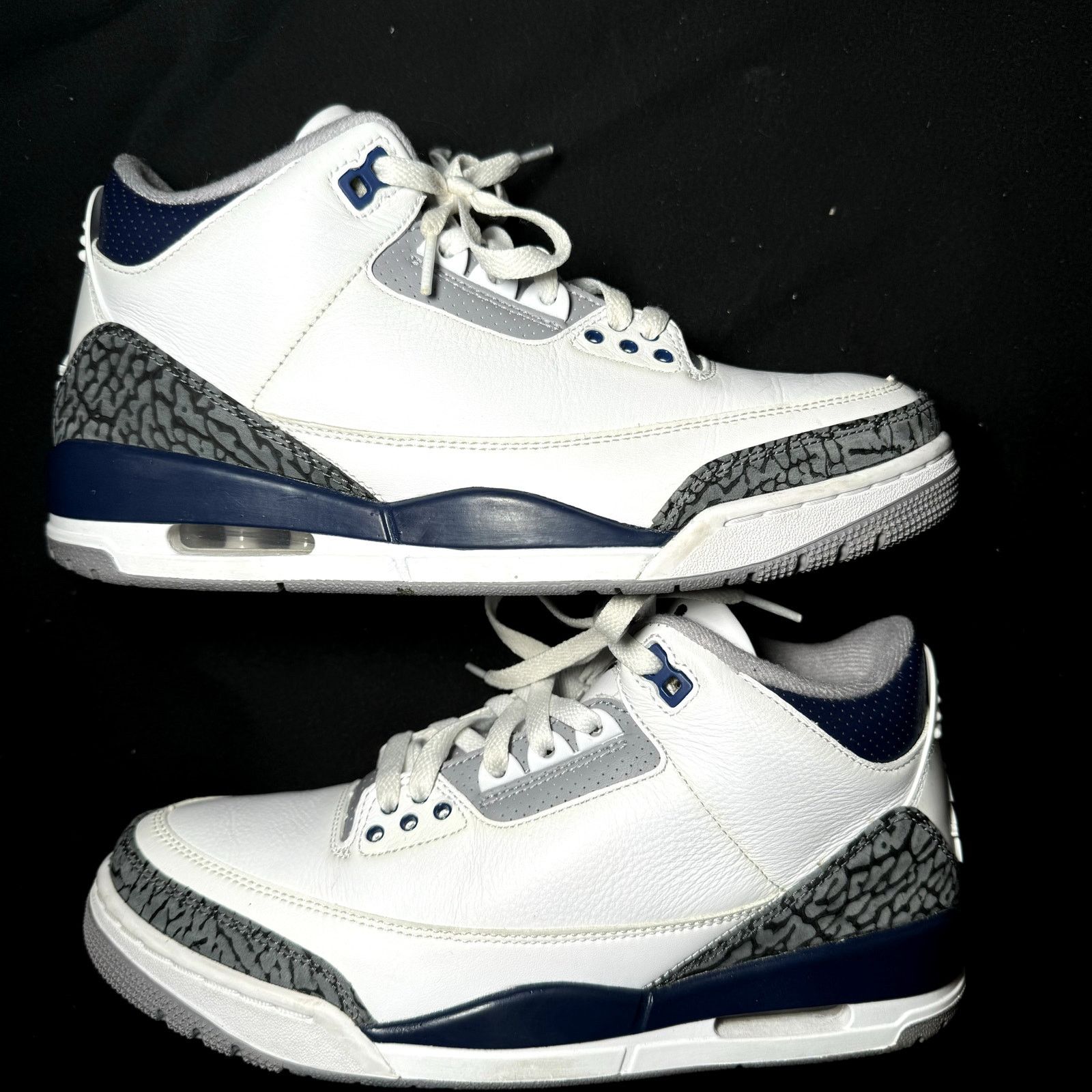 Jordan Brand × Nike Size 8.5 - Nike Air Jordan 3 Retro Midnight Navy Men's Shoes Size US 8.5 / EU 41-42 - 2 Thumbnail