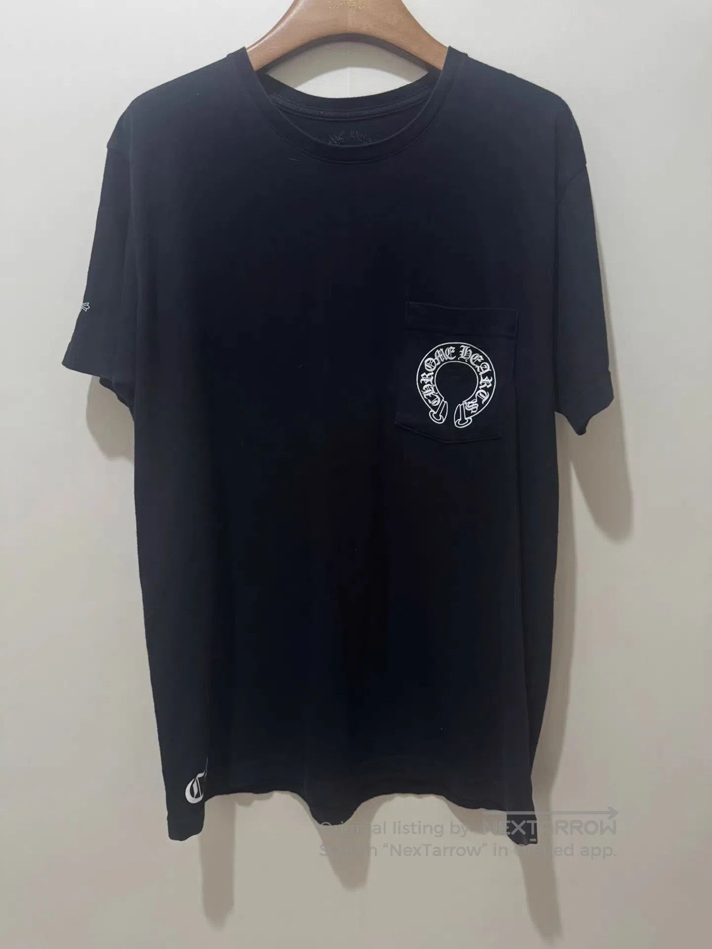 Chrome Hearts Black Short Sleeve T-Shirt with Pocket Design. Size US L / EU 52-54 / 3 - 1 Thumbnail