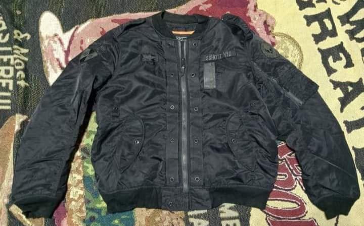 image of Ma1 Schott Bros.inc.nyc.usmc.1913 in Black, Men's (Size Large)