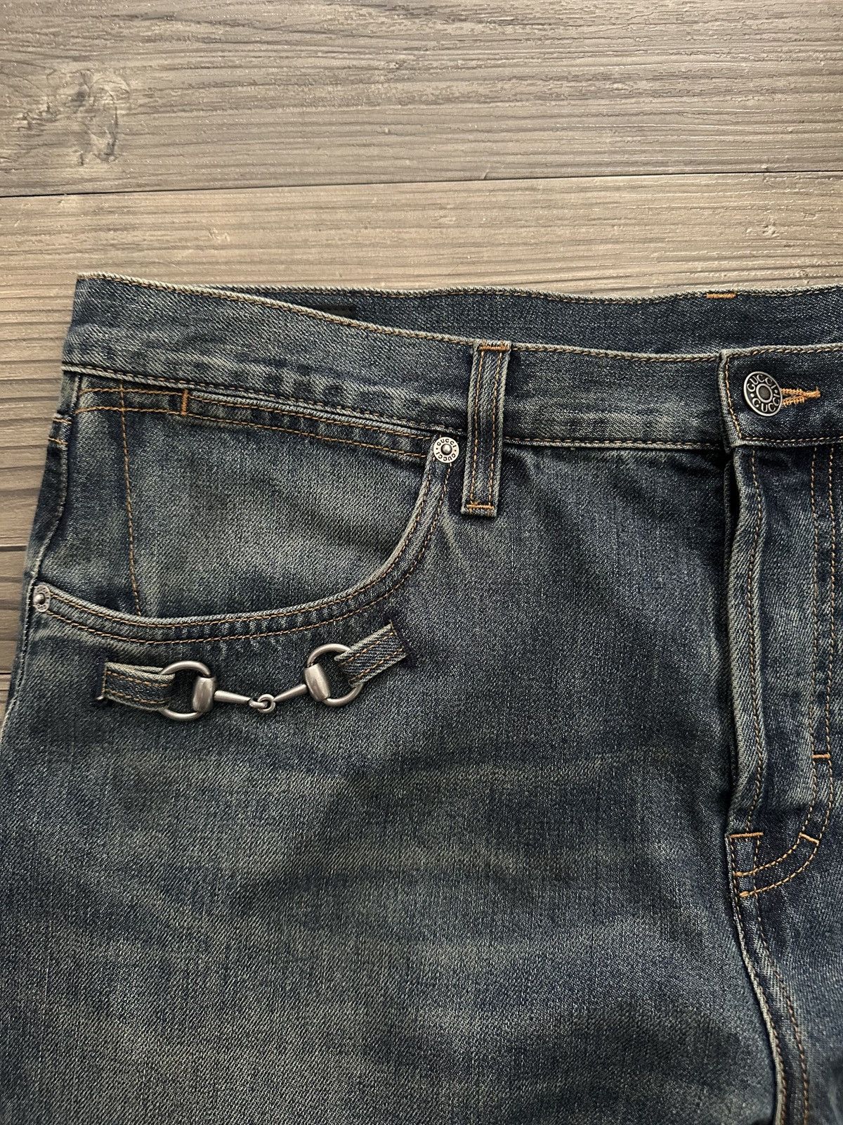 Gucci SS26 Unreleased Gucci x Demna Metal Latch Denim Size US 38 / EU 54 - 3 Thumbnail