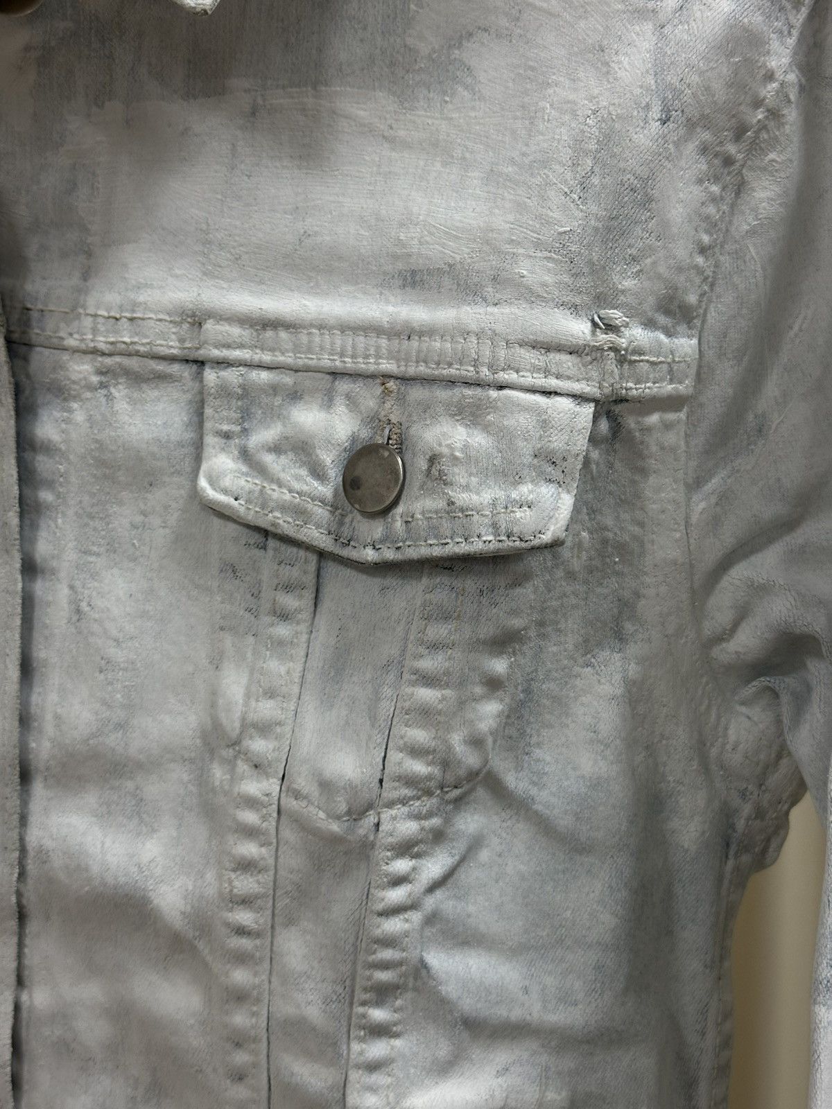 Maison Margiela AW99 Painted Denim Jacket Size US S / EU 44-46 / 1 - 12 Thumbnail