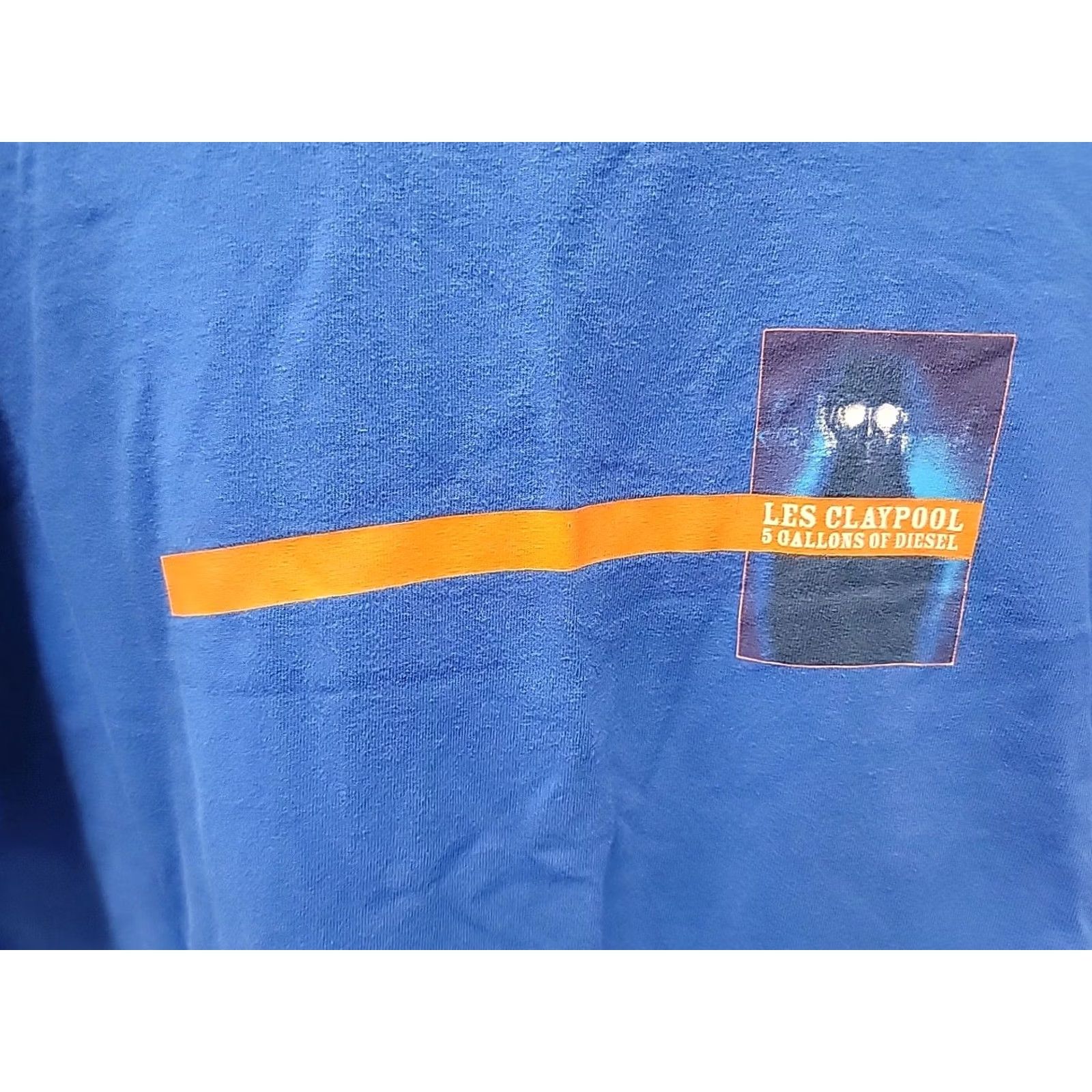 Gildan VINTAGE Les Claypool 5 Gallons Of Diesel Album Promo T-Shirt Mens L Blue Cotton Gildan Shirt 2005 Mens L Size US L / EU 52-54 / 3 - 2 Thumbnail