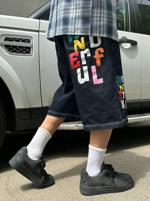 Japanese Brand × Vintage VINTAGE Y2K RETRO jeans denim shorts Size US 32 / EU 48 - 1 Thumbnail