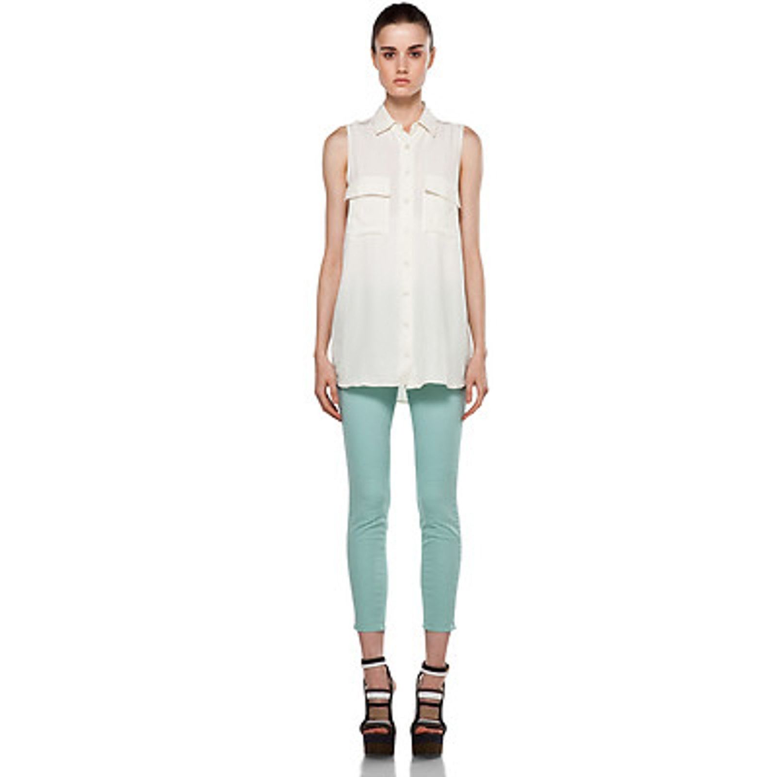 J Brand J BRAND MID RISE 11" SKINNY JUNIPER CROPPED CAPRI JEANS 25 Size 25" / US 0 / IT 36 - 1 Thumbnail