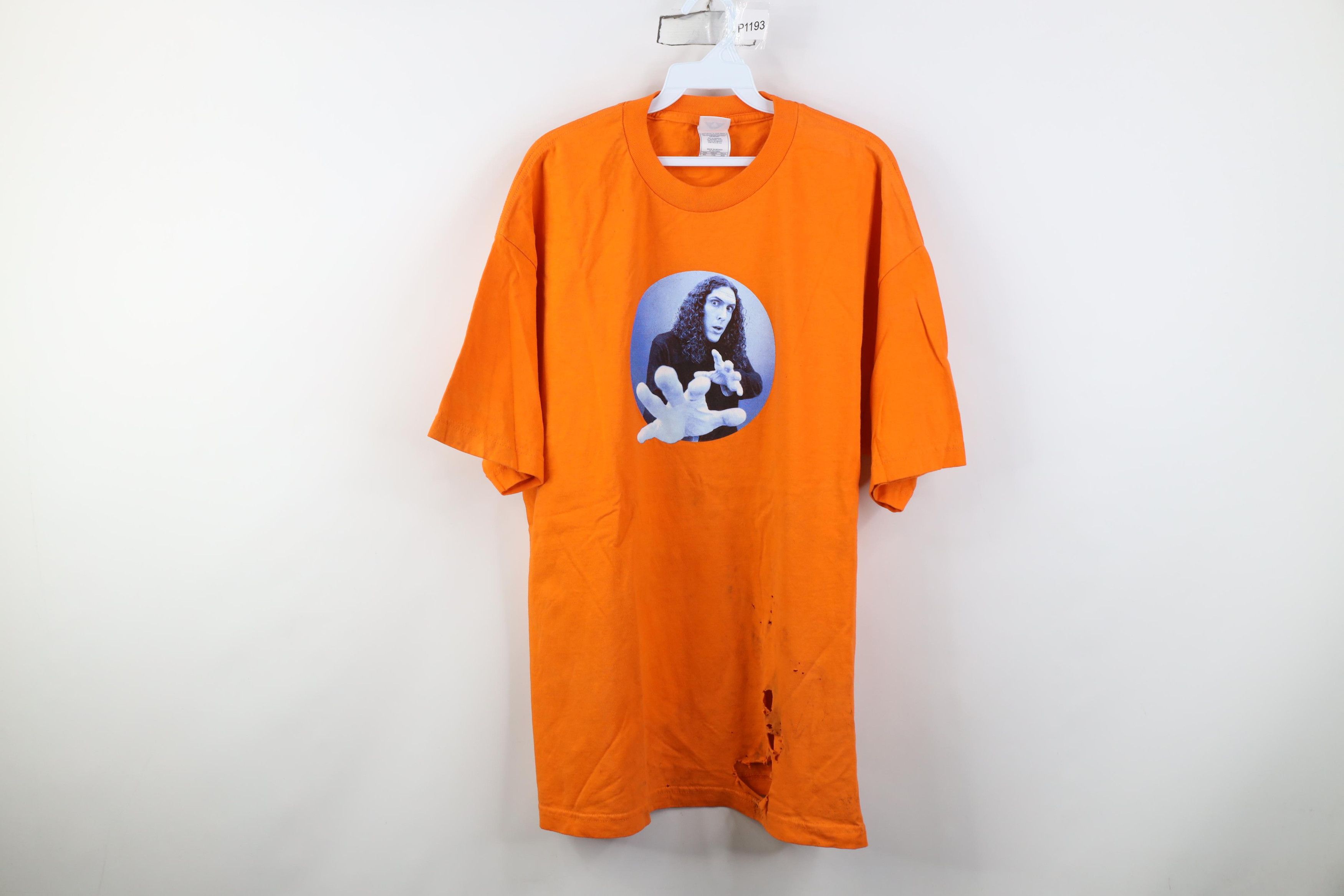 Vintage Vintage 90s Y2K The Weird Al Experience Al Yankovic T-Shirt Size US XL / EU 56 / 4 - 1 Thumbnail