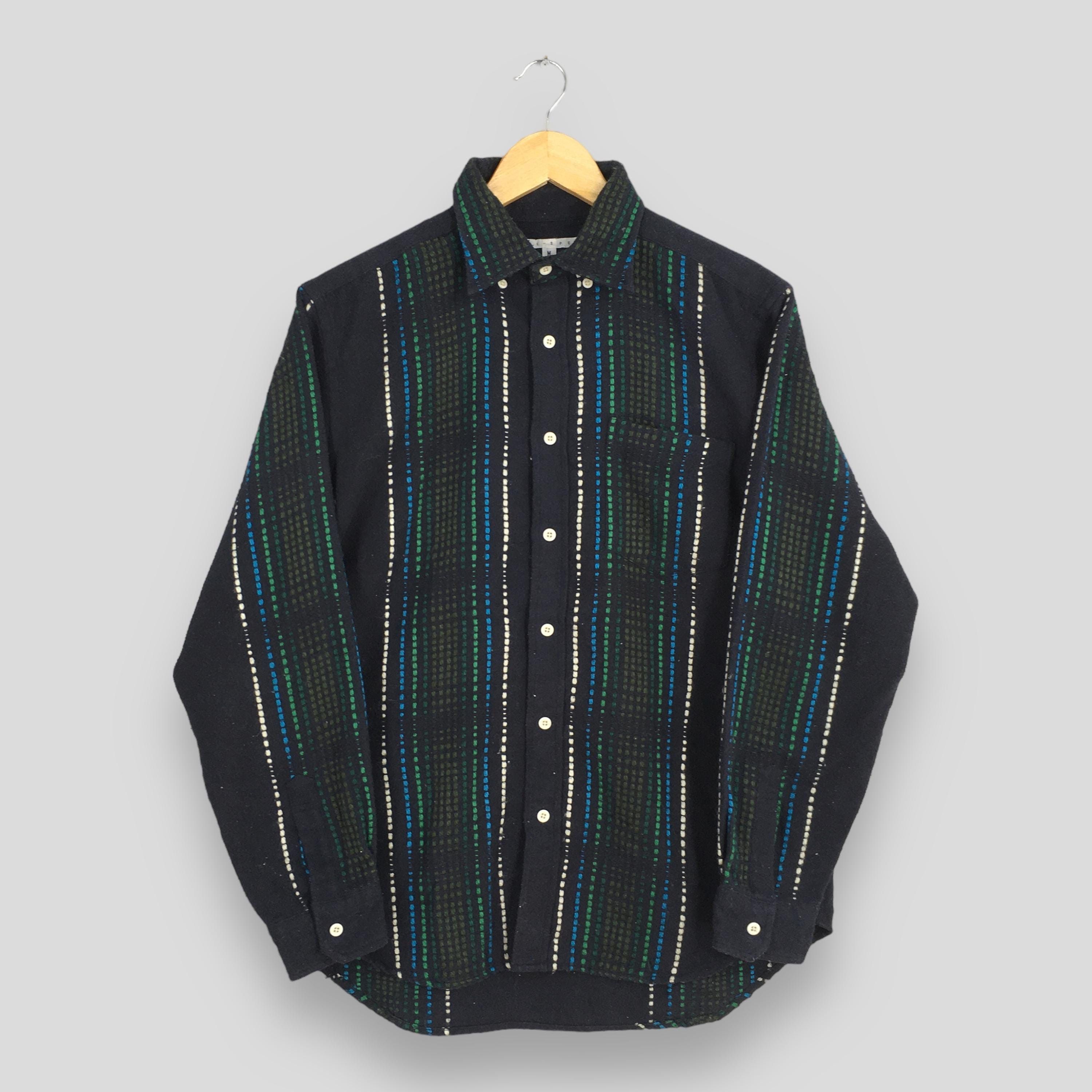 Flannel × Vintage Vintage 80s Mil Spec Black Flannel Rockaboilly Shirt Medium Size US M / EU 48-50 / 2 - 1 Thumbnail