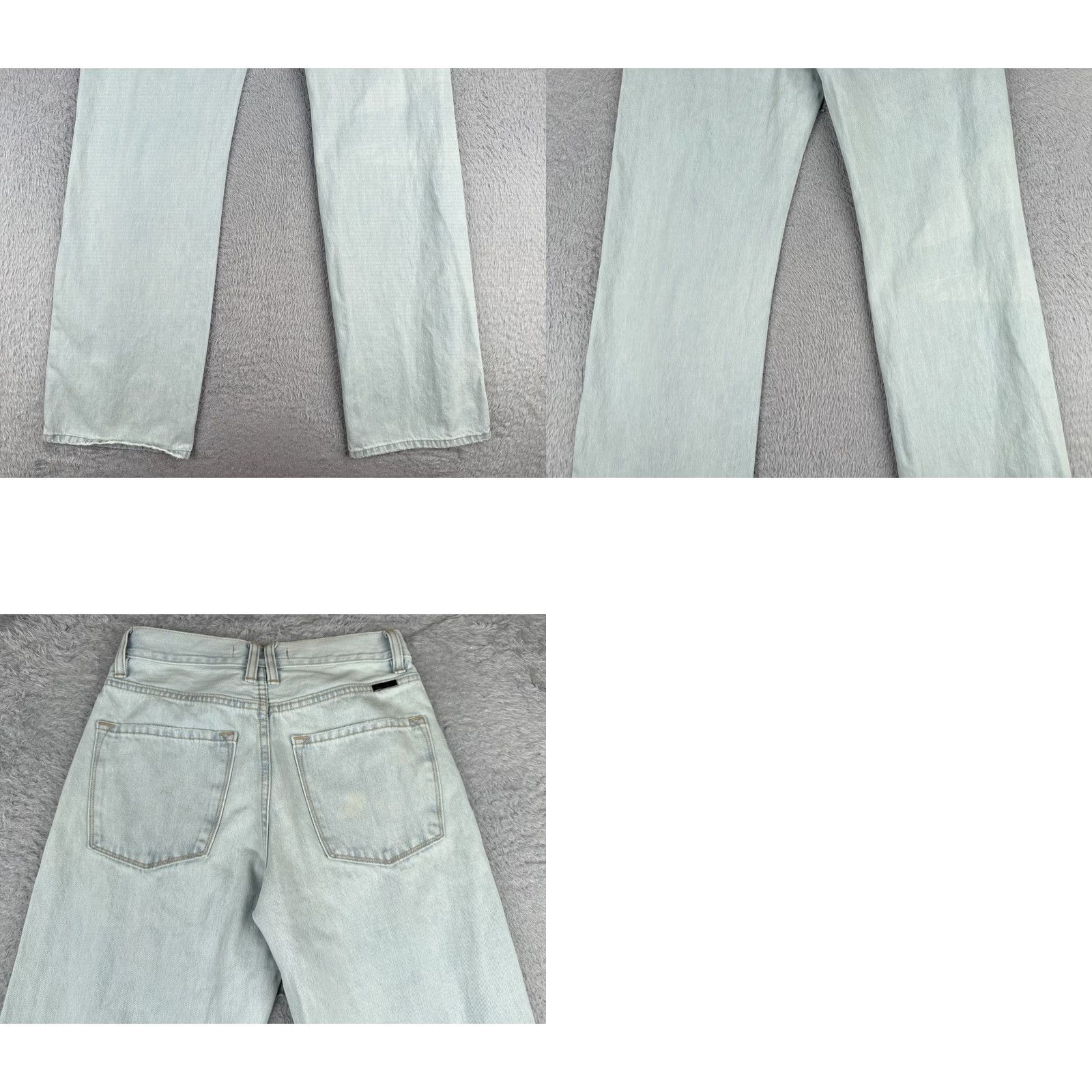 Vintage Kancan Jeans Jeans 26x33 Blue Wide-Leg High Rise 100% Cotton Distressed Junior Jeans Womens Regular 5-Pocket Western Logo Size 25" / US 0 / IT 36 - 10 Thumbnail