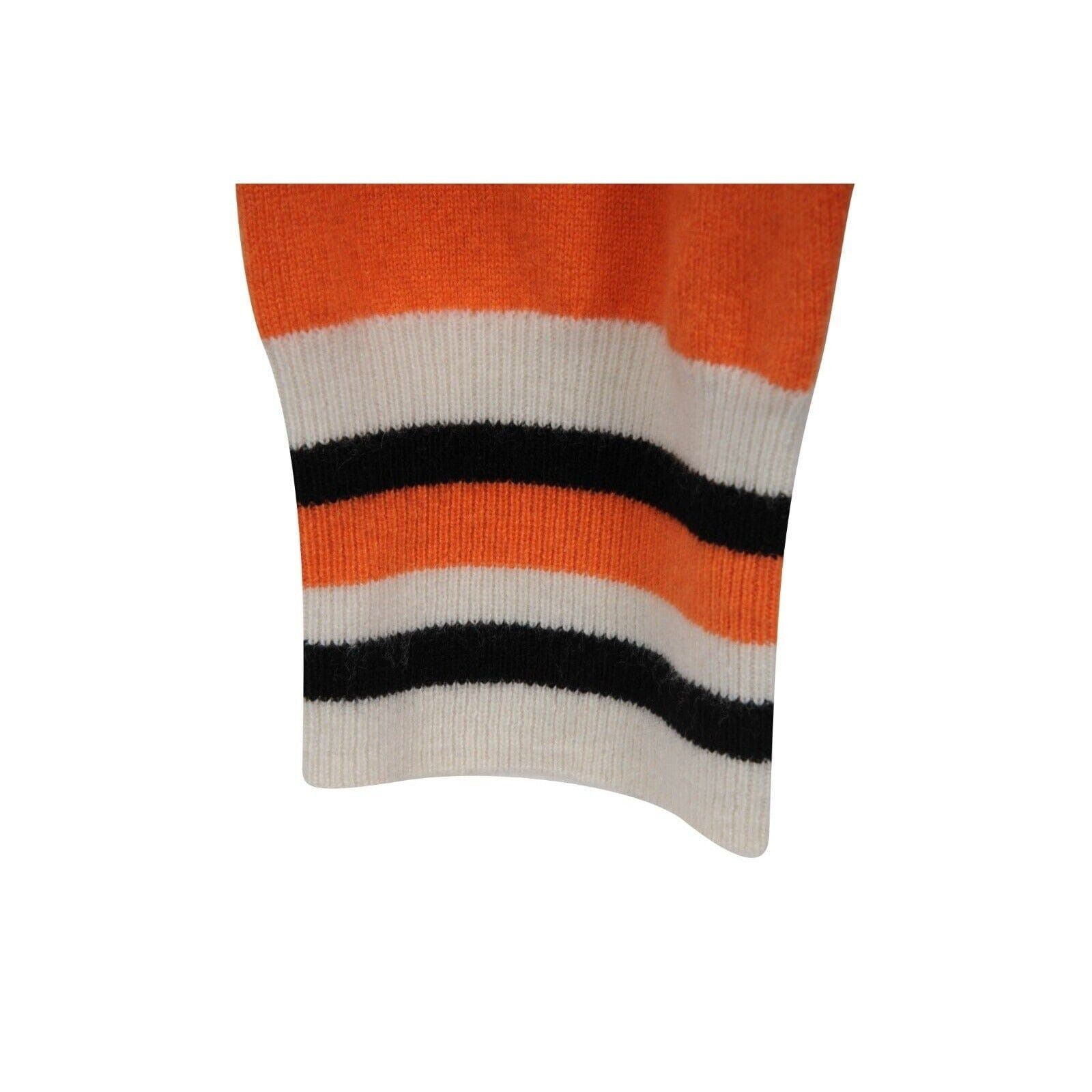 Rhude McLaren Color Block Wool Polo Shirt Orange Black -02644 Size US XXL / EU 58 / 5 - 6 Thumbnail