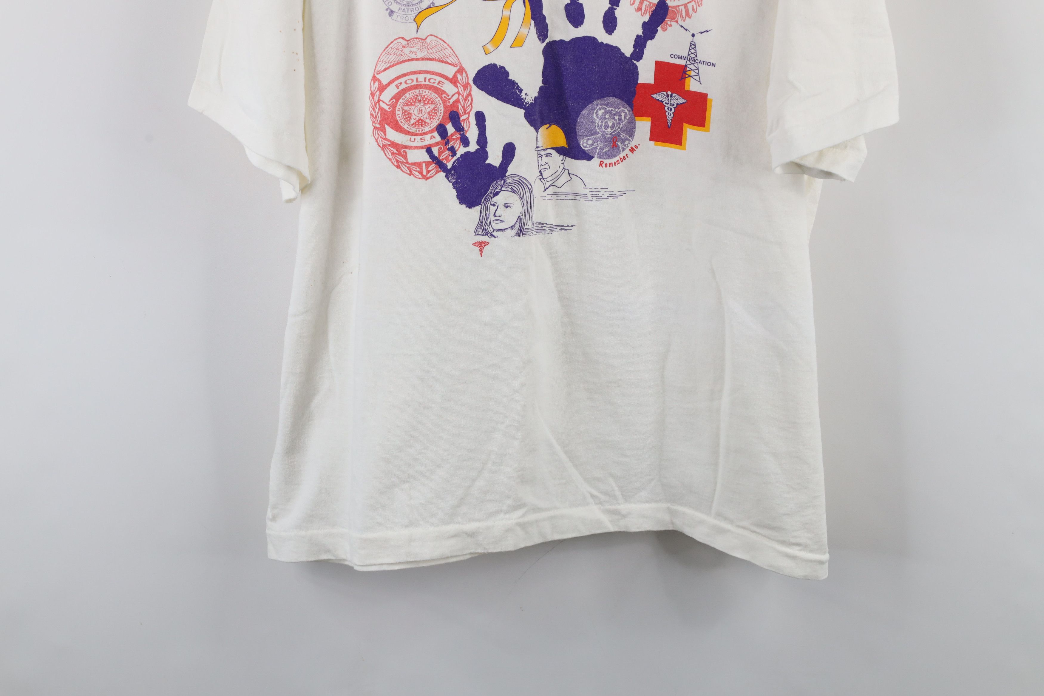 Vintage Vintage 90s Oklahoma City Bombing Short Sleeve T-Shirt USA Size US XXL / EU 58 / 5 - 3 Thumbnail
