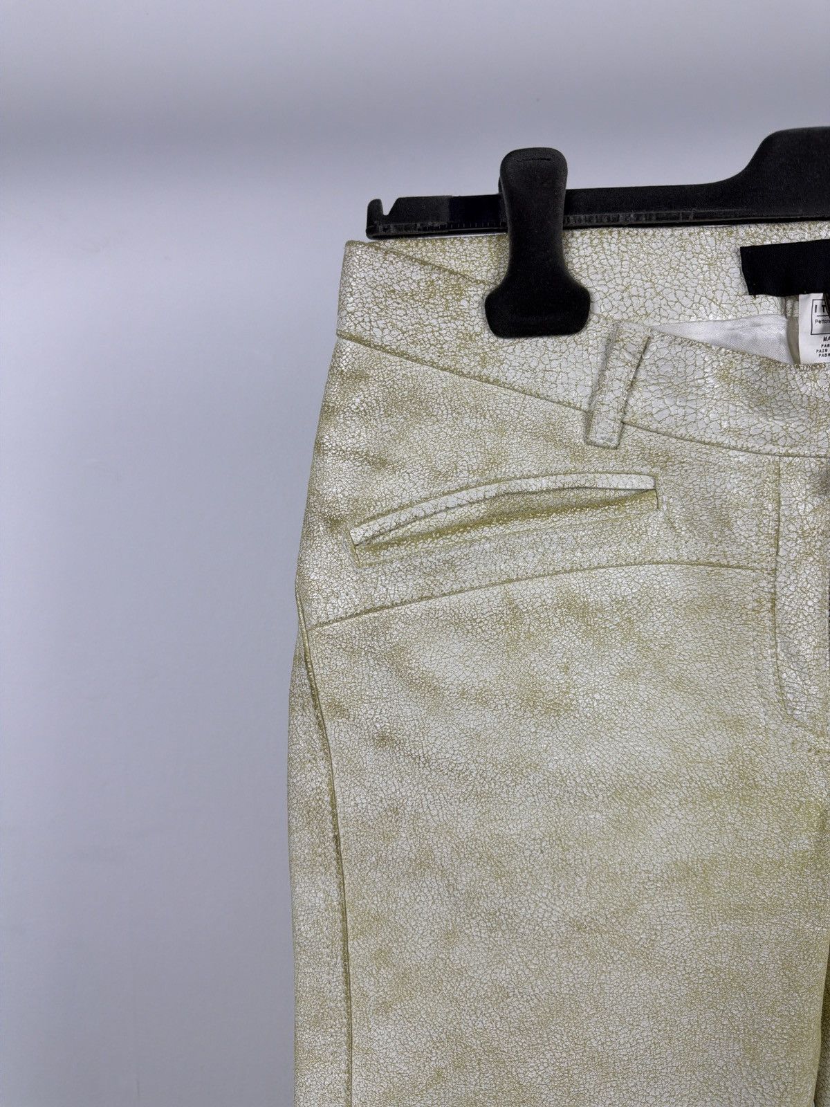 Roberto Cavalli Roberto Cavalli 2000’s Cracked Leather Flared Biker Pants Size 27" / US 4 / IT 40 - 5 Thumbnail