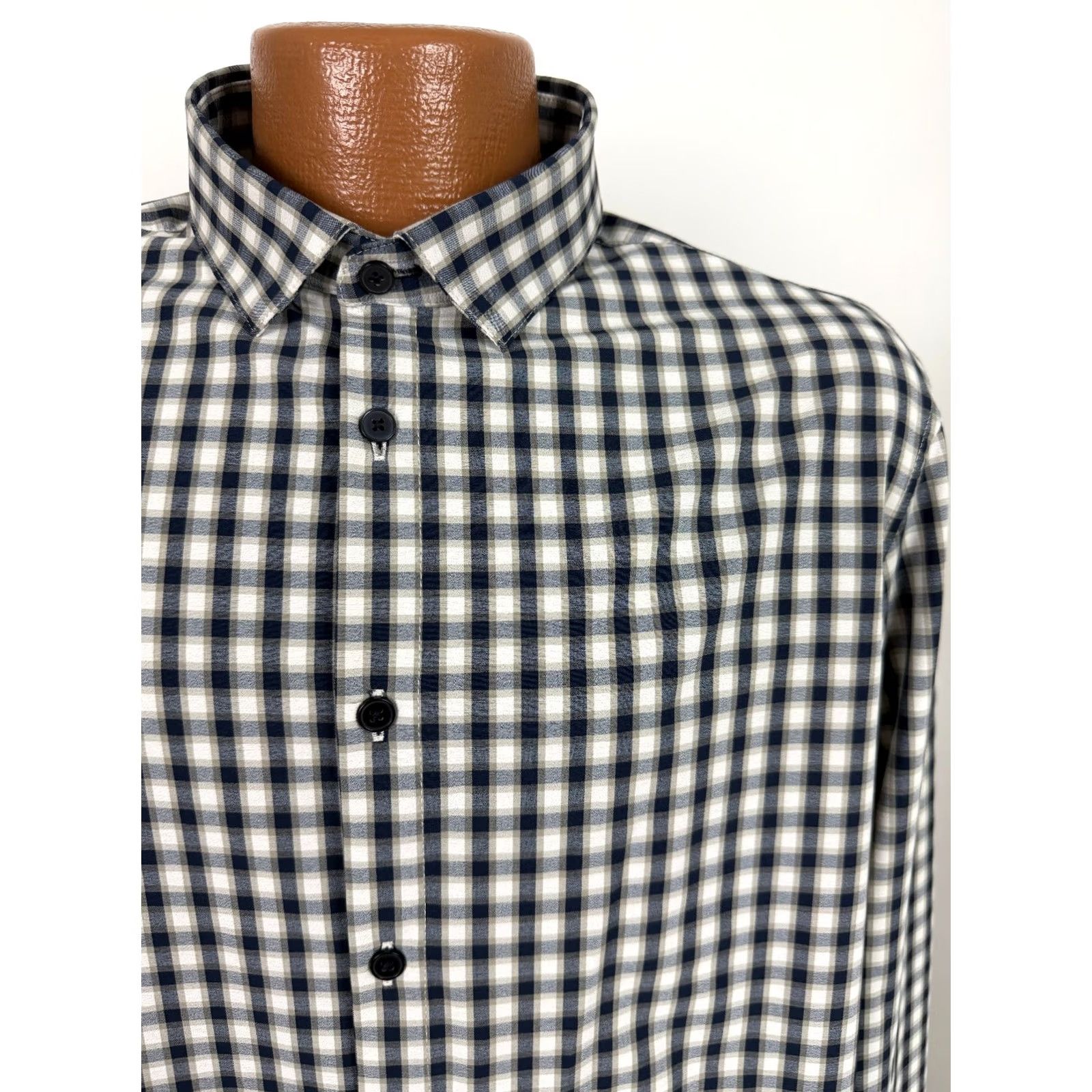 Mizzen+Main Mizzen Main Shirt Men LT Trim Tall No Tuck Casual Performance Button Up Multicolor Check Stretch Lightweight Size US L / EU 52-54 / 3 - 3 Thumbnail