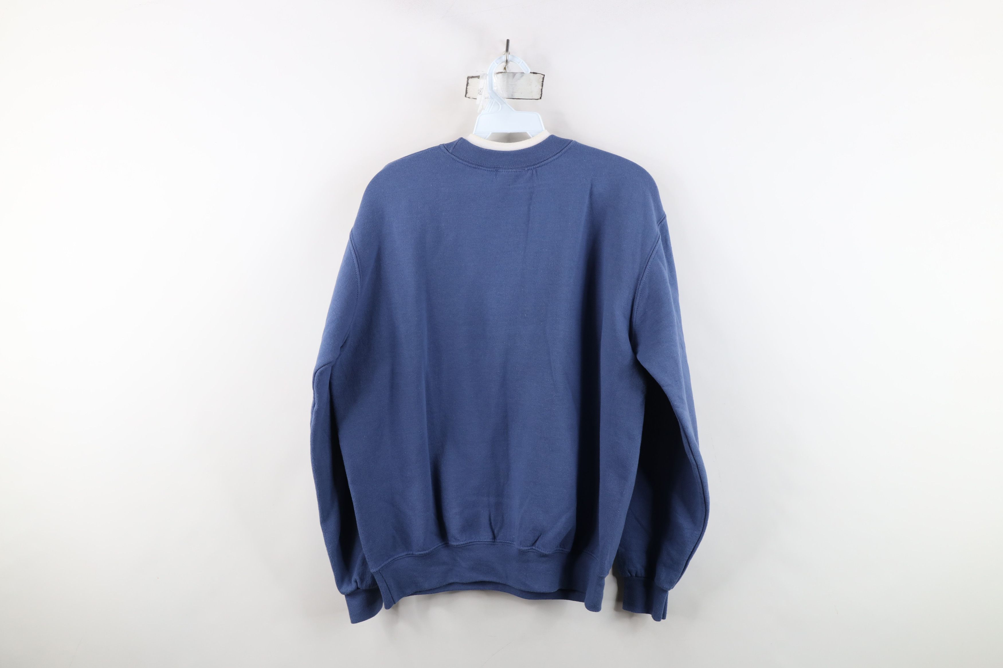 Vintage Vintage 90s Streetwear Nature Fall Leaf Sweatshirt Blue Size L / US 10 / IT 46 - 12 Thumbnail