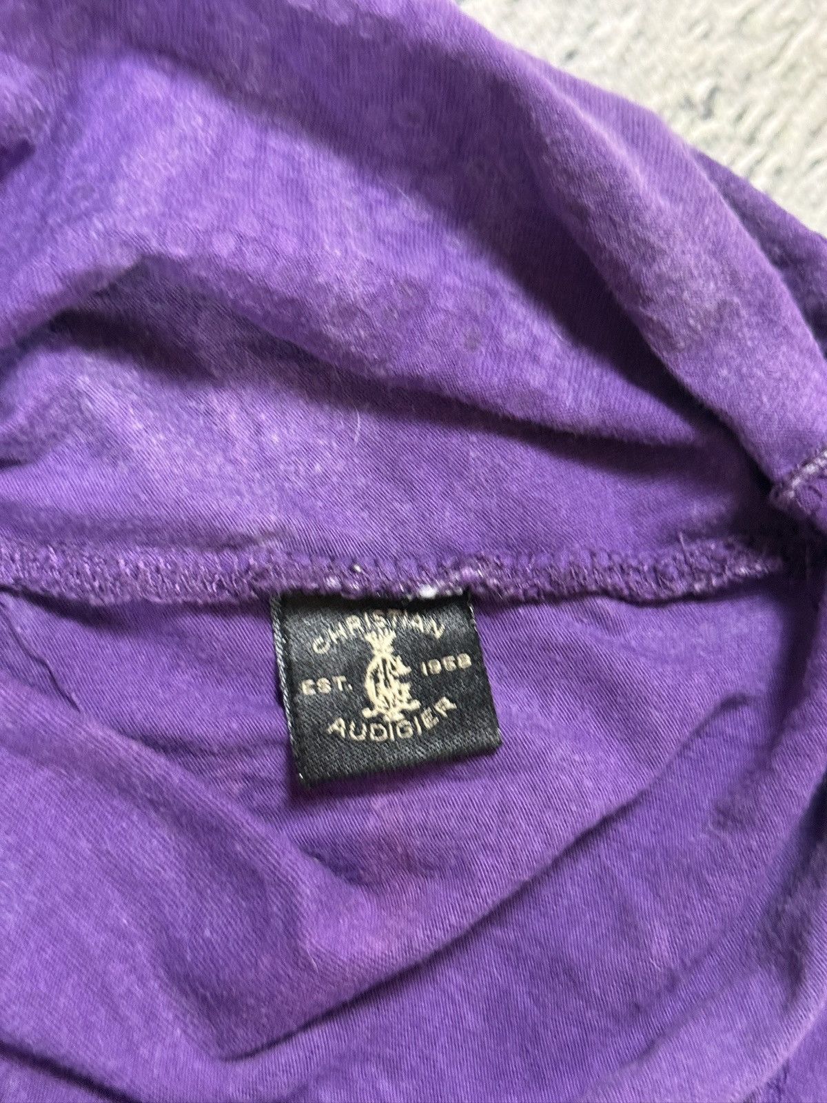 Christian Audigier Ed Hardy Christian Audigier vintage purple Tshirt Rhinestone Size M / US 6-8 / IT 42-44 - 6 Thumbnail