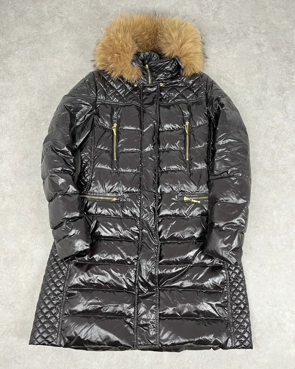 Vintage 2000s Vintage Dark Brown Puffer Long Jacket Size S / US 4 / IT 40 - 1 Thumbnail