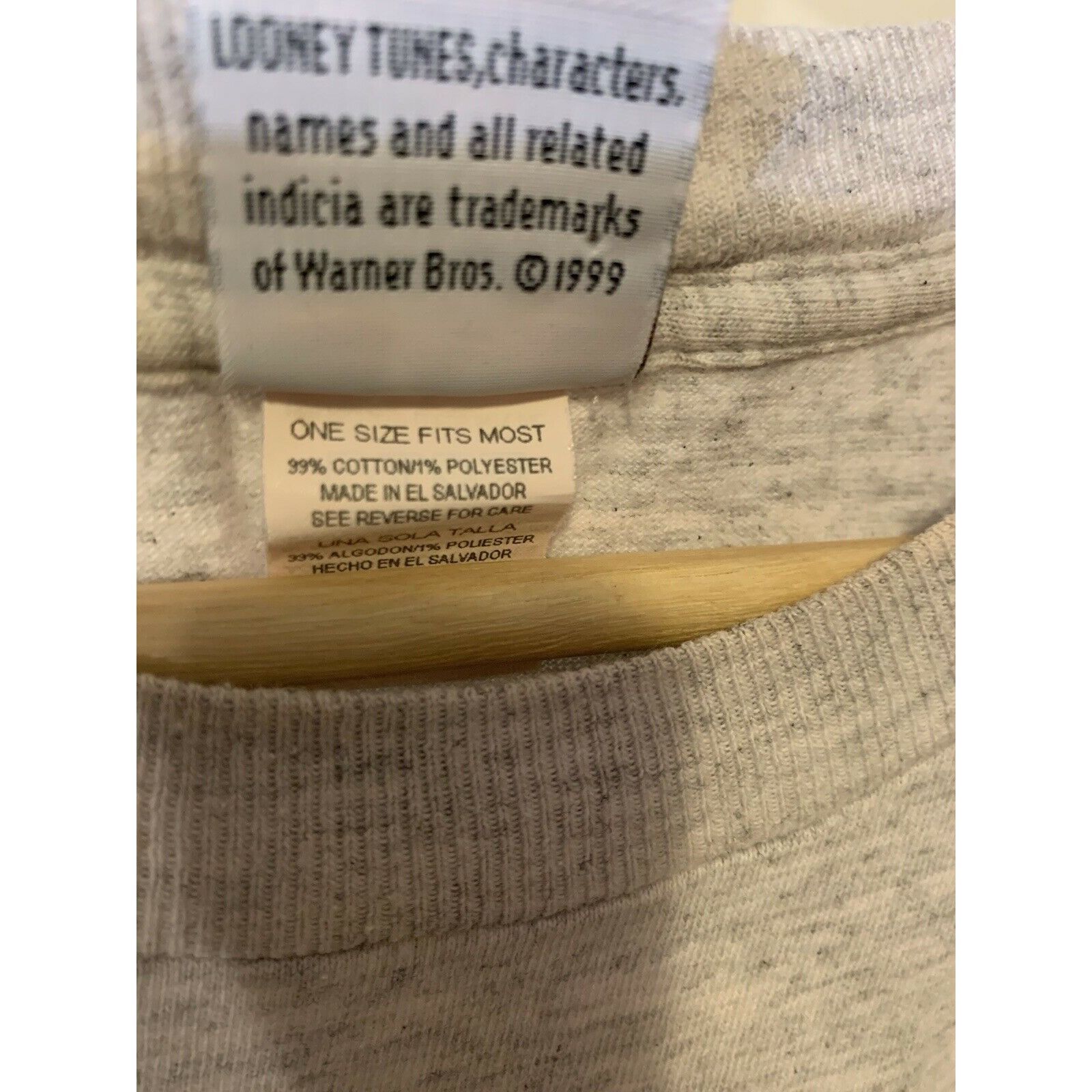 Vintage Vtg Tweety Bird T ShIrt Wights Out 1999 Looney Tunes Warner Size US XL / EU 56 / 4 - 2 Thumbnail