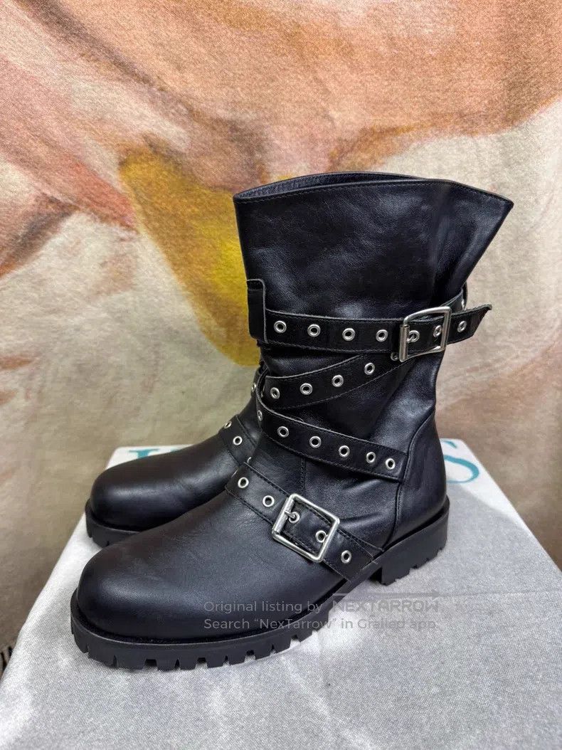 Comme des Garcons Comme Des Garcons Lace-up Buckle Punk Engineer Boots Size US 4.5 / IT 34.5 - 1 Thumbnail