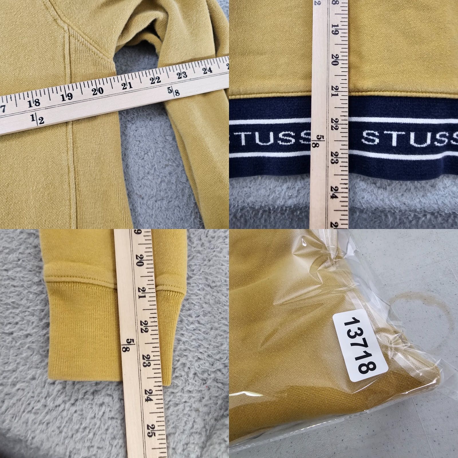 Vintage VINTAGE Stussy Sweater Mens Size Small Yellow Hoodie Cotton Knit Pullover Y2K Sweatshirt Size US S / EU 44-46 / 1 - 9 Thumbnail