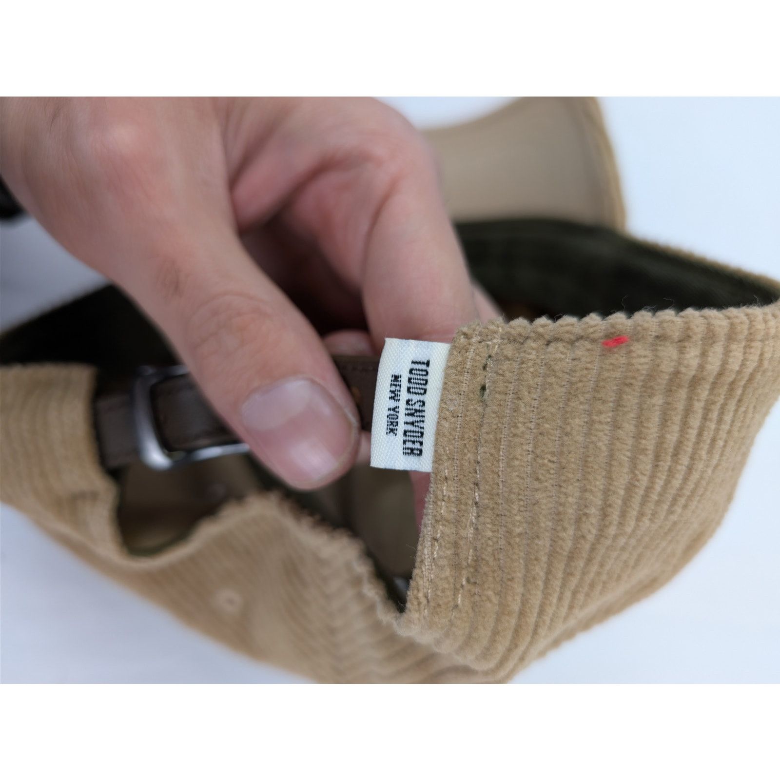 Todd Snyder o1rshd1 CC20 Size: OS / Corduroy baseball cap / hat in Brown Size ONE SIZE - 12 Thumbnail