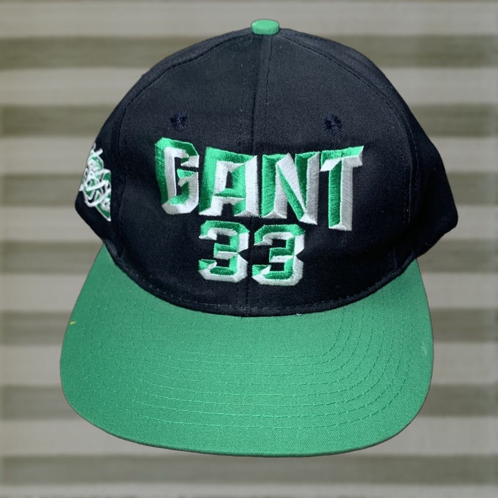 Vintage VINTAGE Handsome Harry Gant #33 NASCAR Hat Baseball Cap Snap Back Mens One Size Adjustable Green Black Checkered Flag Sports Size ONE SIZE - 1 Thumbnail
