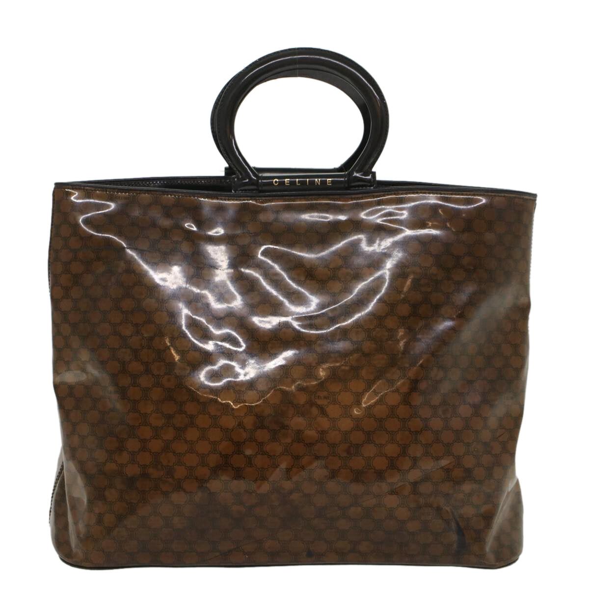 image of Celine Macadam Handbag in Brown, Women's