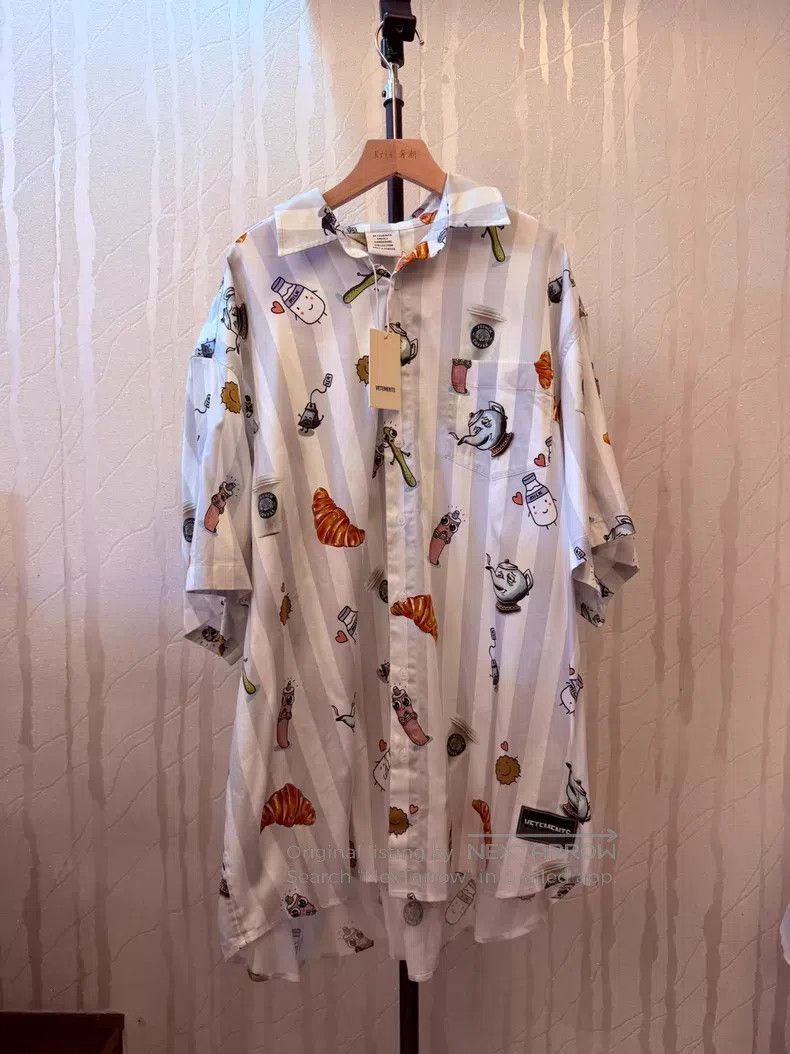 Vetements Vetements Breakfast Series Short Sleeve Shirt Size US M / EU 48-50 / 2 - 1 Thumbnail