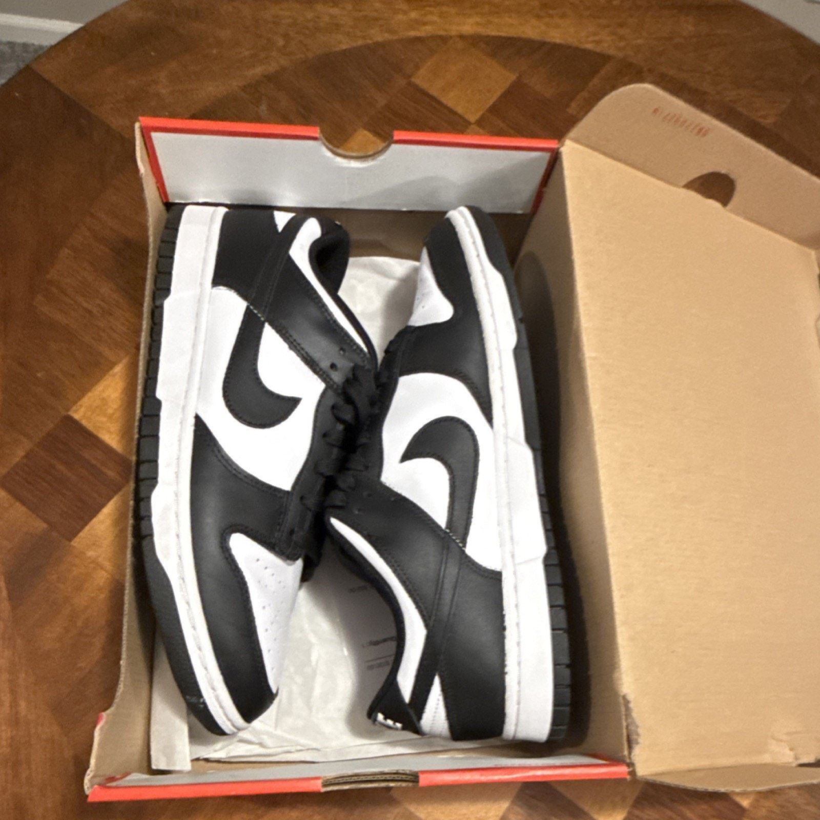 Nike Nike Dunk Low Retro White Black Panda Size US 11.5 / EU 44-45 - 13 Thumbnail