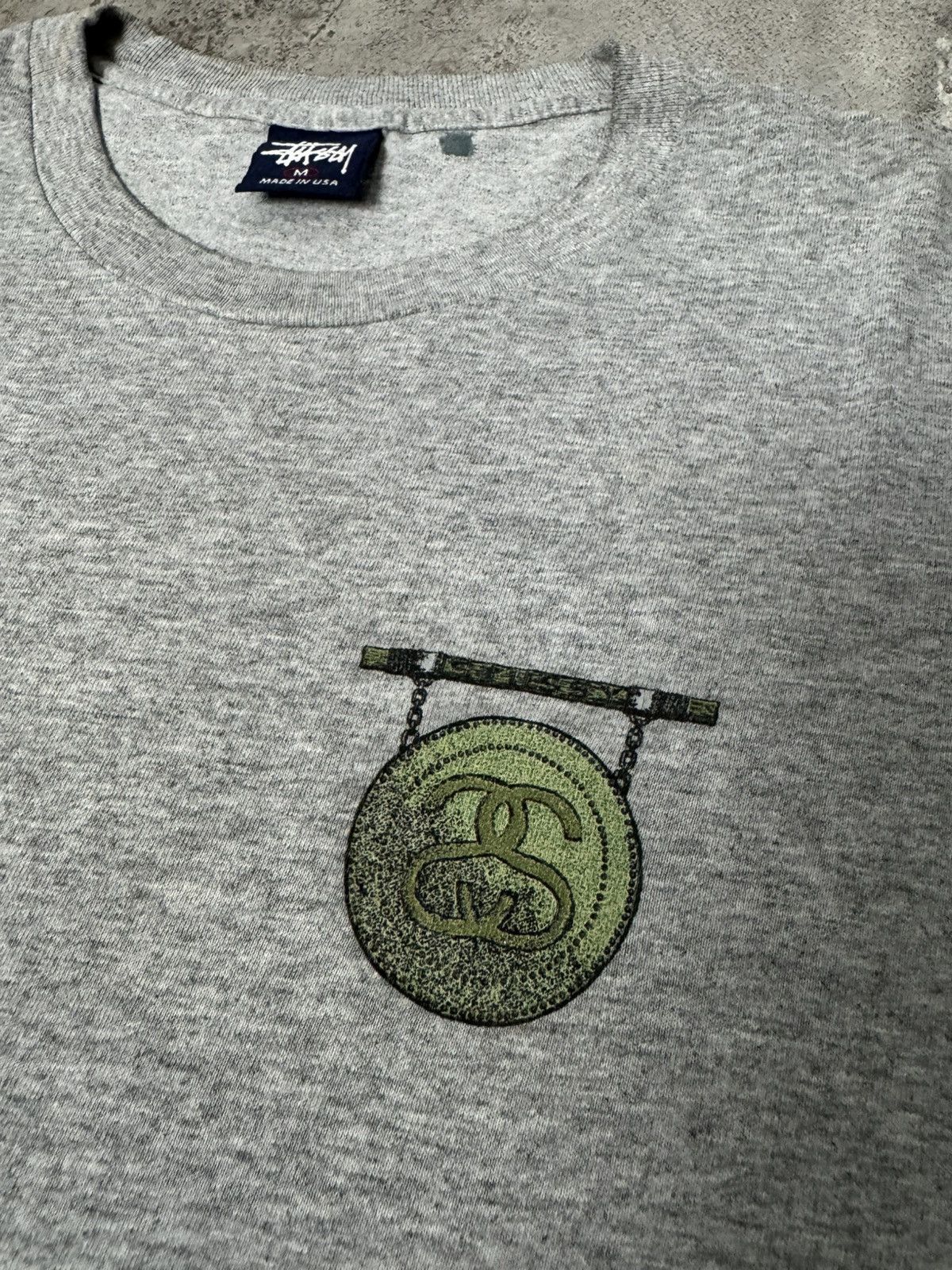 Stussy VINTAGE 90’S STUSSY GONG DRAGON T-SHIRT Size US M / EU 48-50 / 2 - 5 Thumbnail