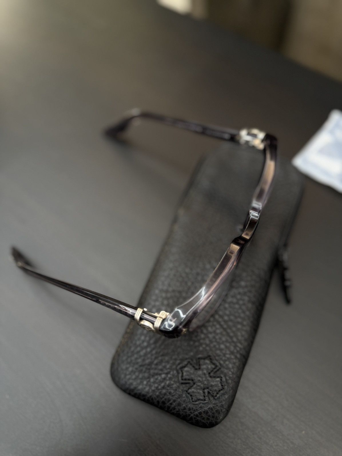 Chrome Hearts Chrome Hearts Flint “Halllamanass” Clear Glasses (NEW) Size ONE SIZE - 13 Thumbnail