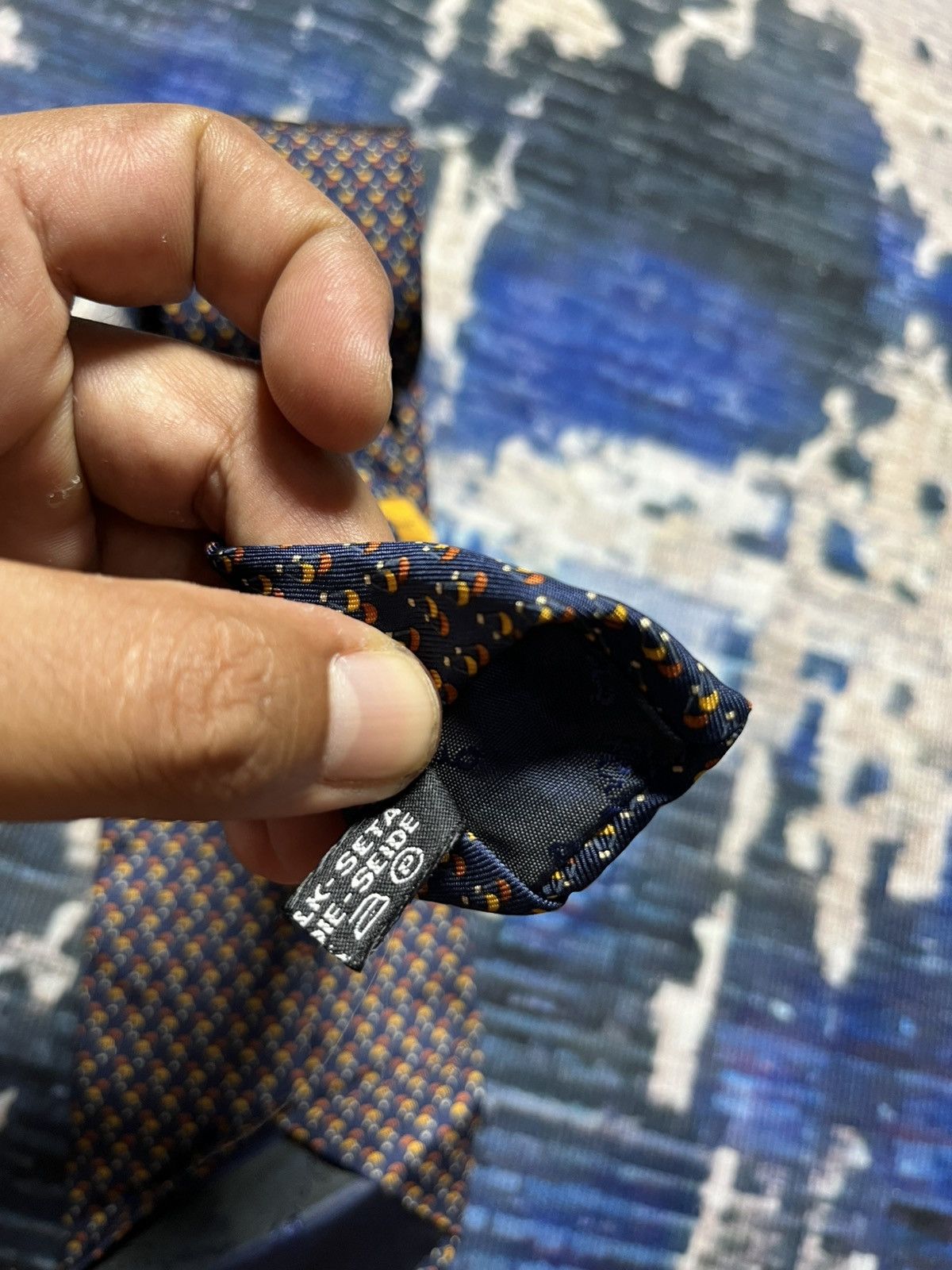 Salvatore Ferragamo 🔥Salvatore Ferragamo Full Print Neck tie Italy Size ONE SIZE - 6 Thumbnail