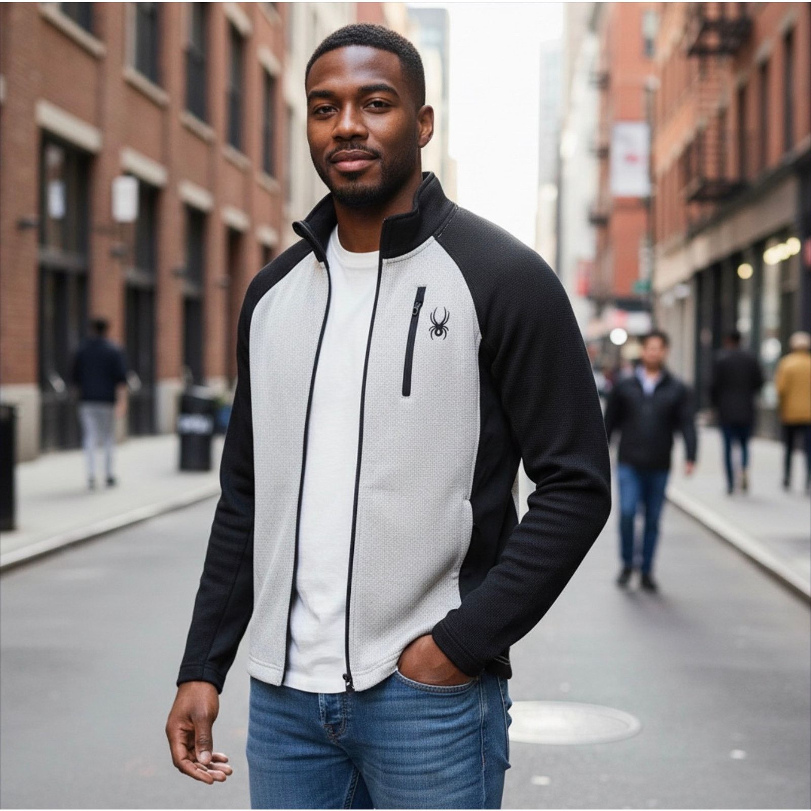 Spyder Spyder Men's Raider Full Zip Jacket - (Size: SMALL) Size US S / EU 44-46 / 1 - 3 Thumbnail