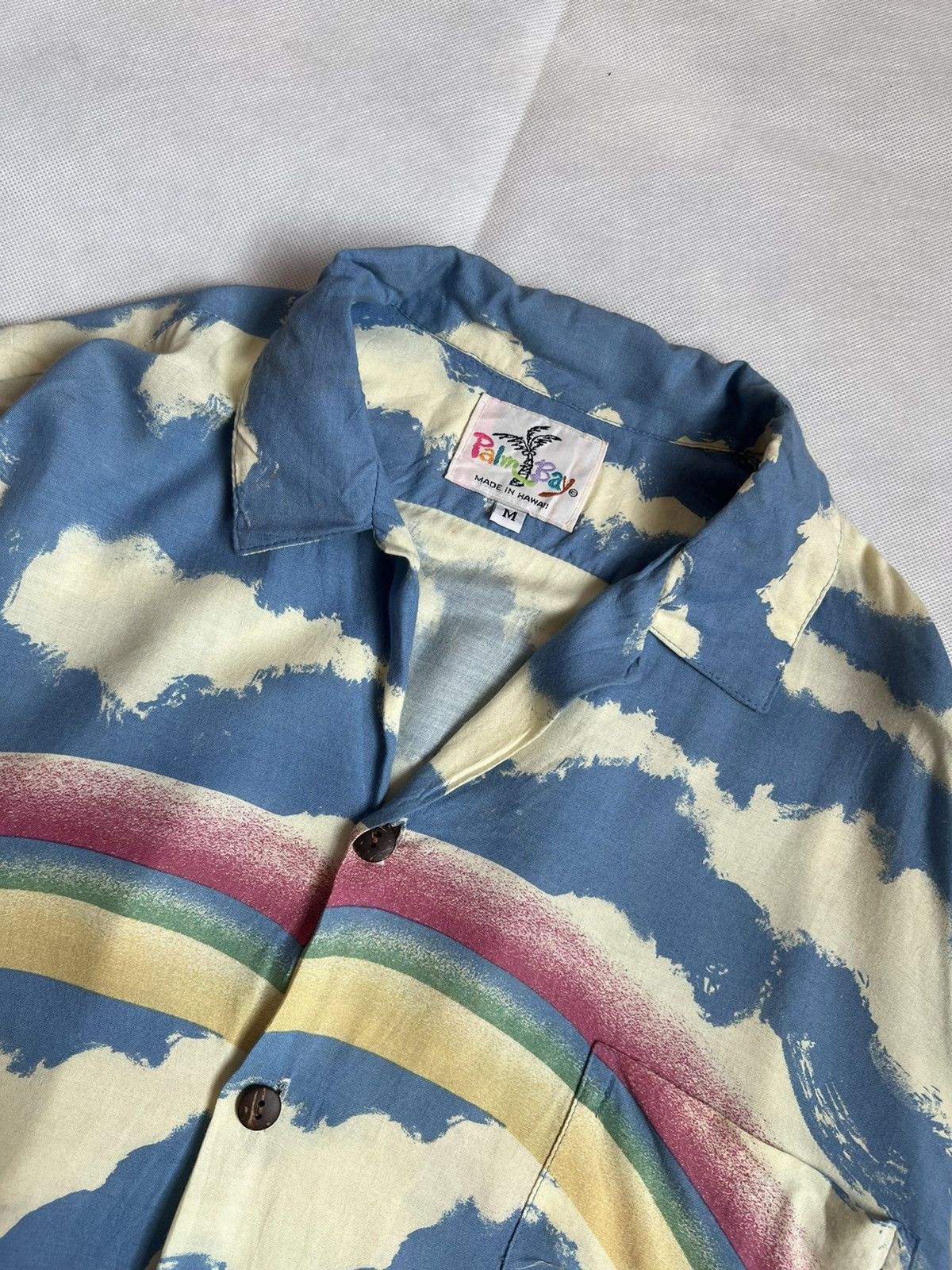 Mambo Vintage 90s Palm Bay Overprint Hawaiian Button Up Size US M / EU 48-50 / 2 - 5 Thumbnail