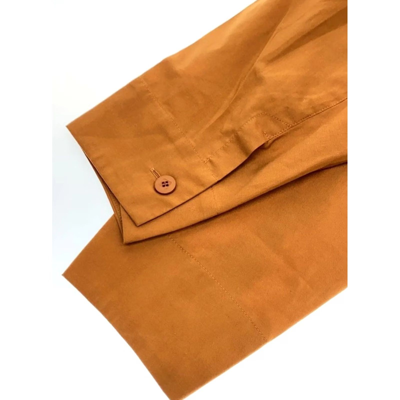 Issey Miyake ISSEY MIYAKE 132.5. Camel Long Sleeve Shirt Size 3 Polyester Men's Used - Button-Up, Casual Shirt, Regular, MPN 2340838395335, Japan, Vintage? No Size US L / EU 52-54 / 3 - 6 Thumbnail